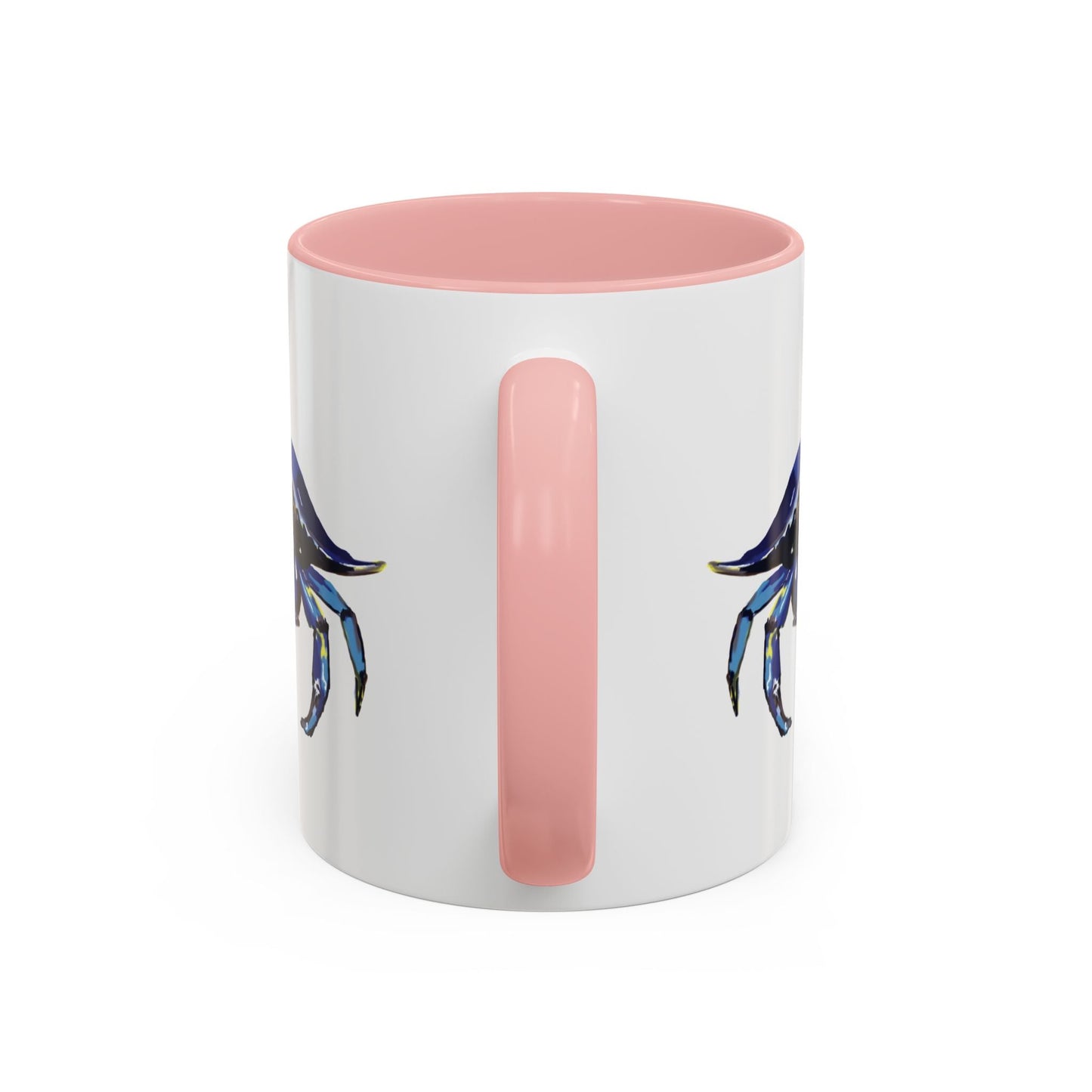 Vibrant Crab Two Tone Ceramic Mug - 11 oz & 15 oz - Blue Cava