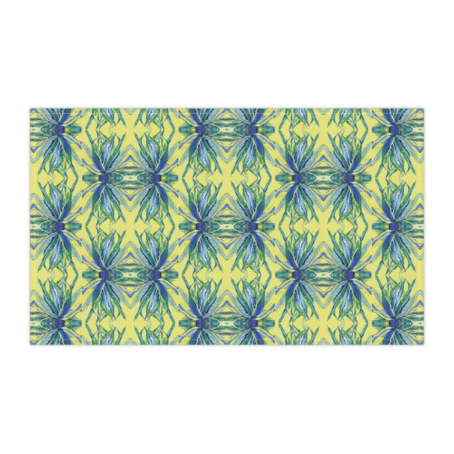 Vibrant Floral Kitchen Tea Towels - Eco - Friendly - Blue Cava