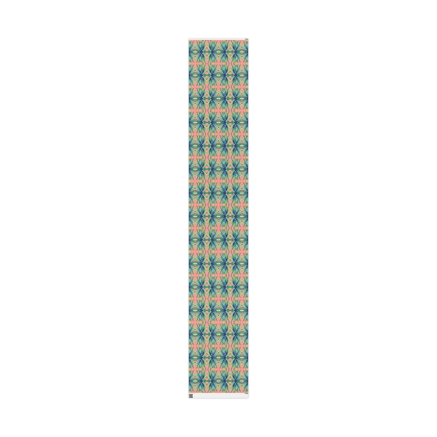 Vibrant Floral Wrapping Paper - Eco - Friendly Gift Wrap - Blue Cava