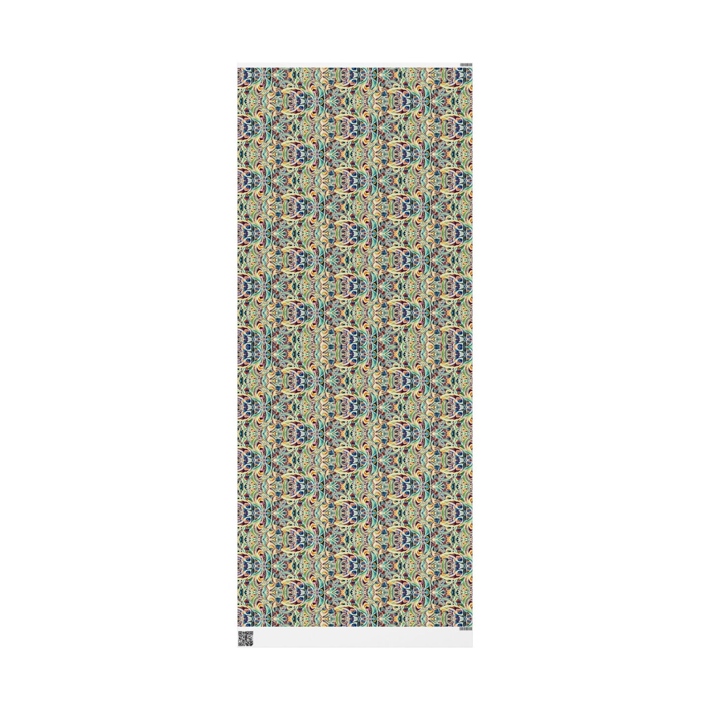 Vibrant Peacock Fiesta Decorative Wrapping Paper - Eco - Friendly Paper - Blue Cava