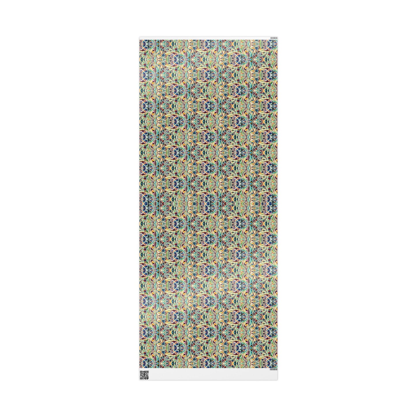 Vibrant Peacock Fiesta Decorative Wrapping Paper - Eco - Friendly Paper - Blue Cava