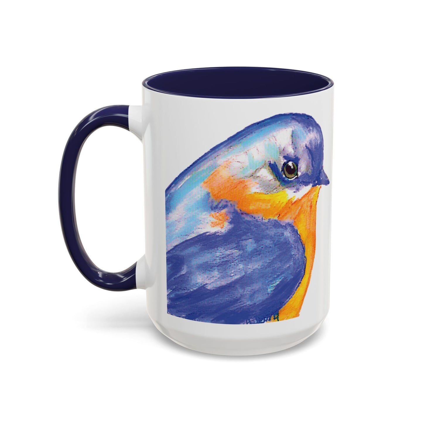 Watercolor Blue Jay Coffee Mug (11oz & 15oz) - Blue Cava