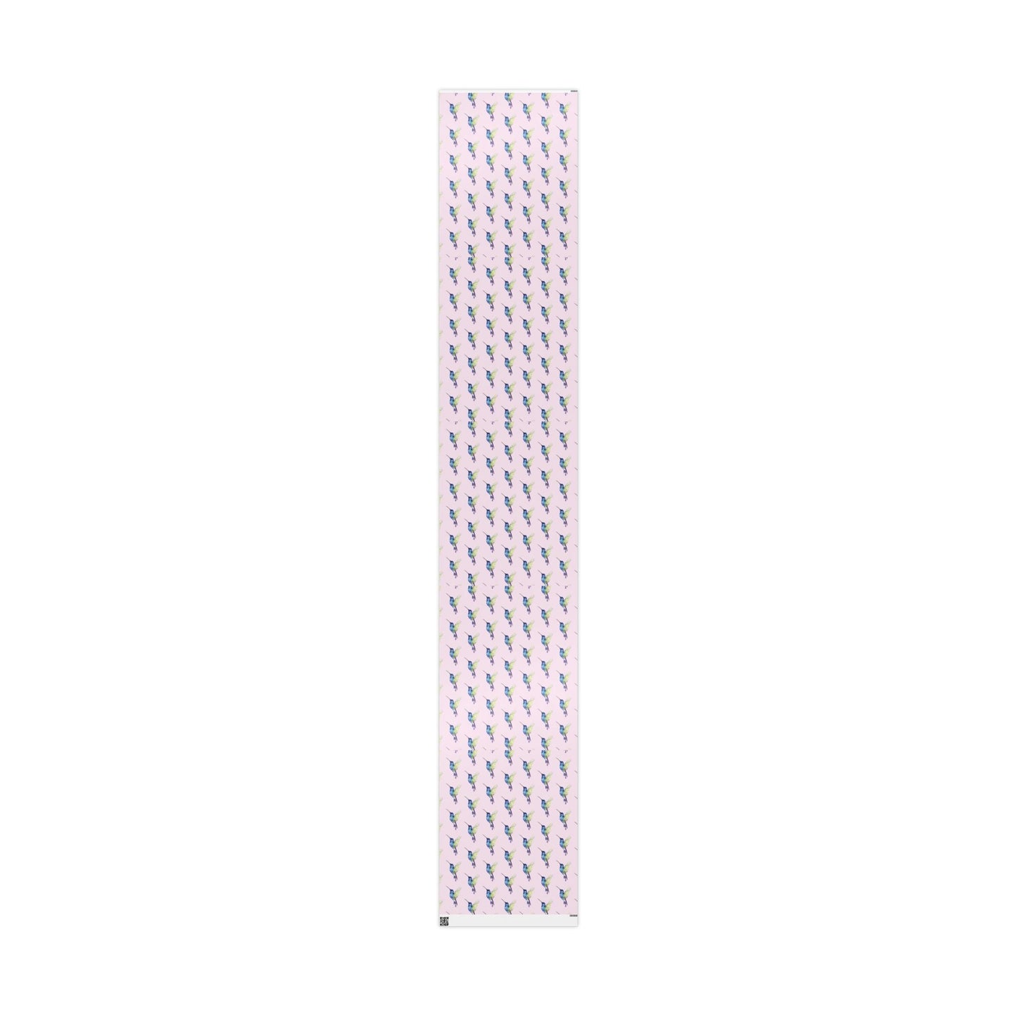 Whimsical Hummingbird Wrapping Paper | Eco - Friendly Wrap - Blue Cava