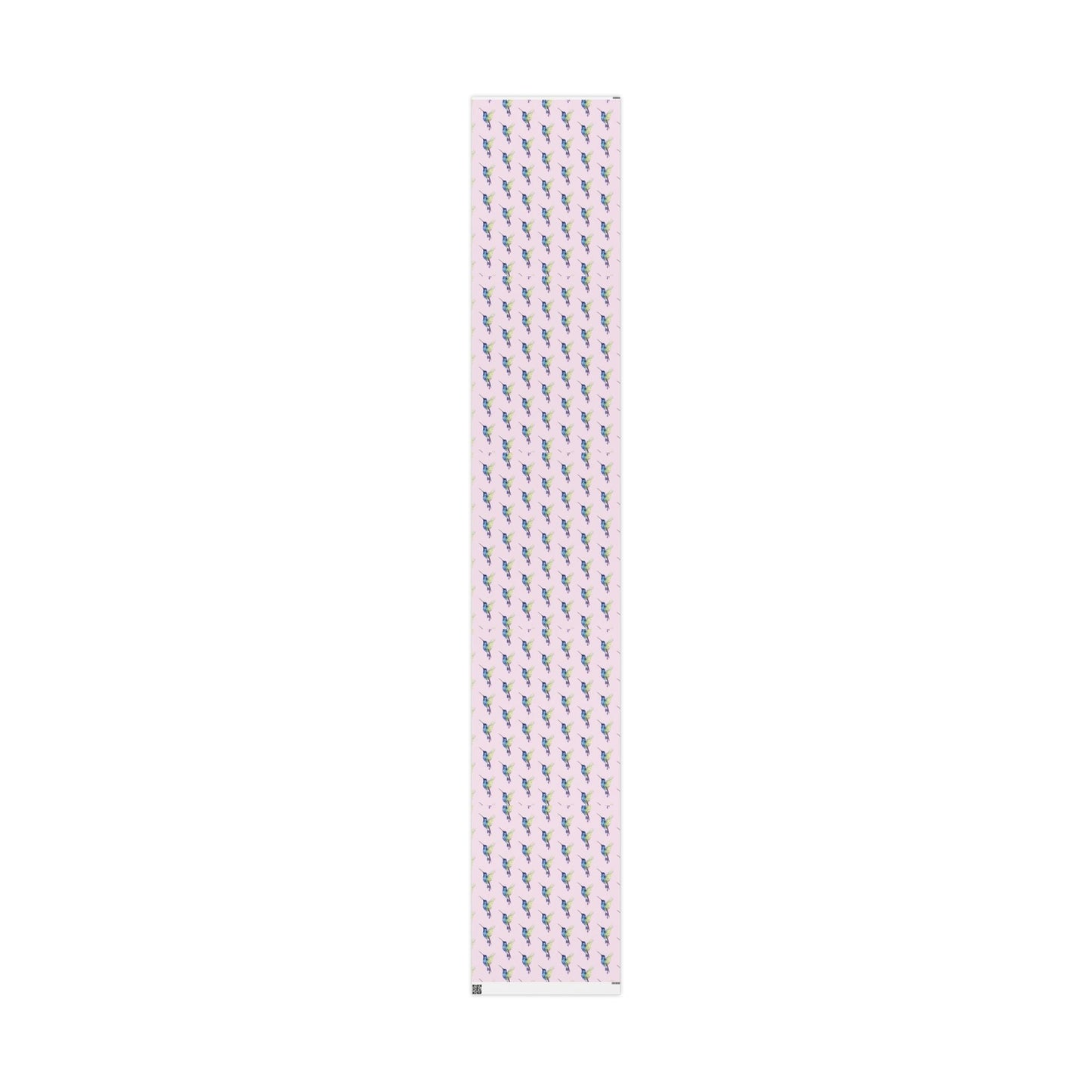 Whimsical Hummingbird Wrapping Paper | Eco - Friendly Wrap - Blue Cava