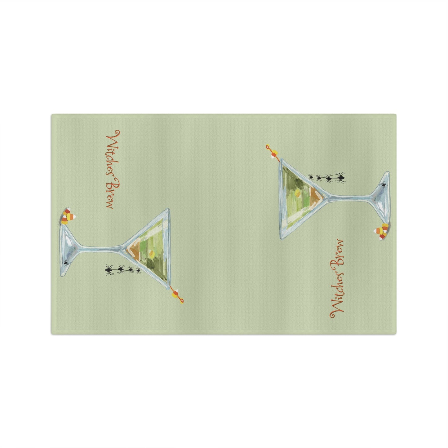 Witches Brew Microfiber Waffle Towel - Blue Cava
