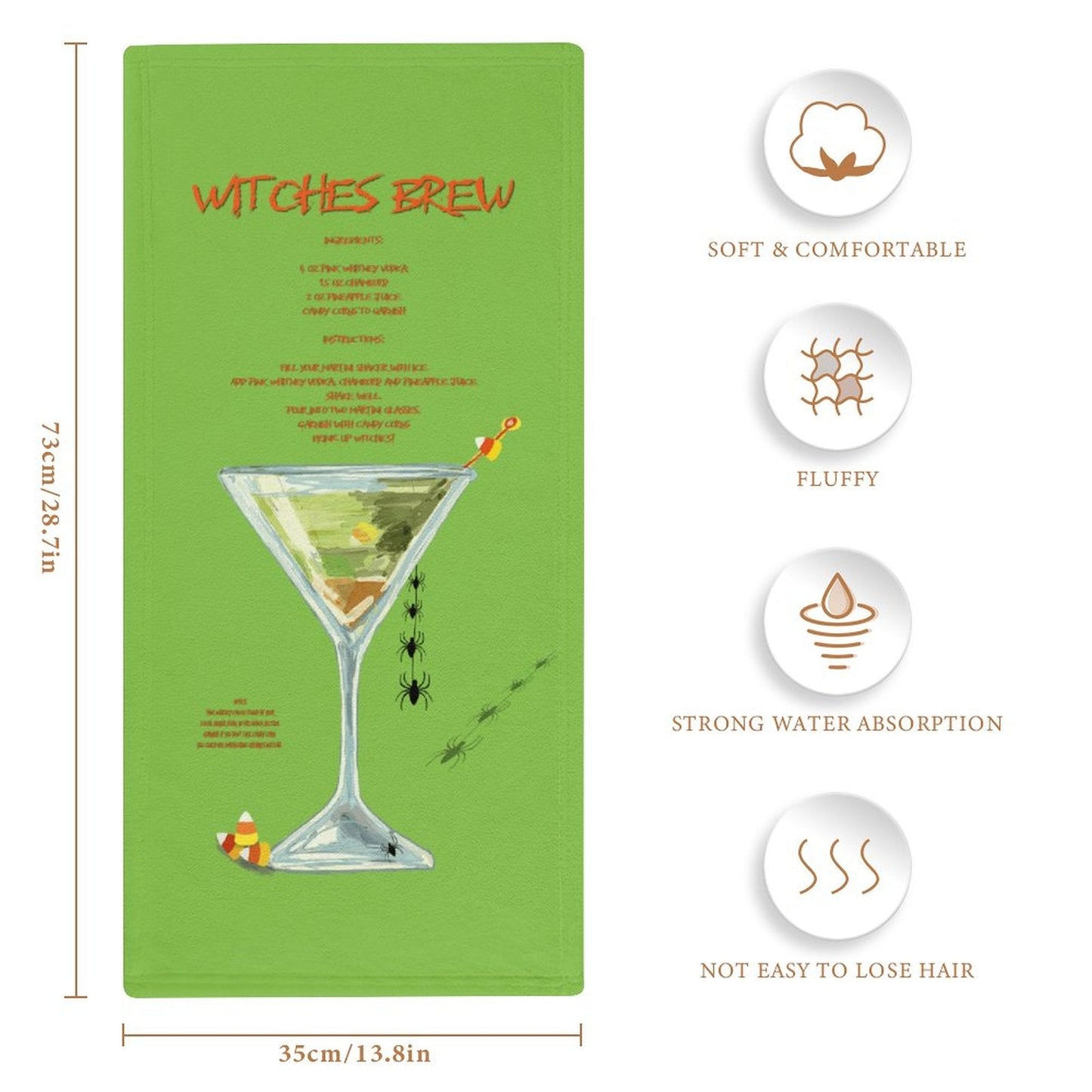 Witches Brew Towel - Blue Cava