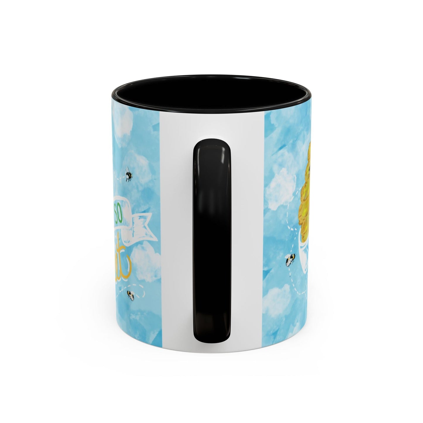 You Are So Sweet Bee Two Tone Ceramic Mug - 11 oz & 15 oz - Blue Cava