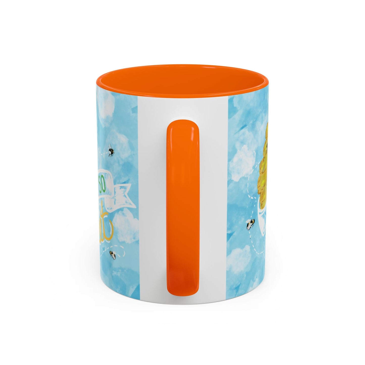 You Are So Sweet Bee Two Tone Ceramic Mug - 11 oz & 15 oz - Blue Cava