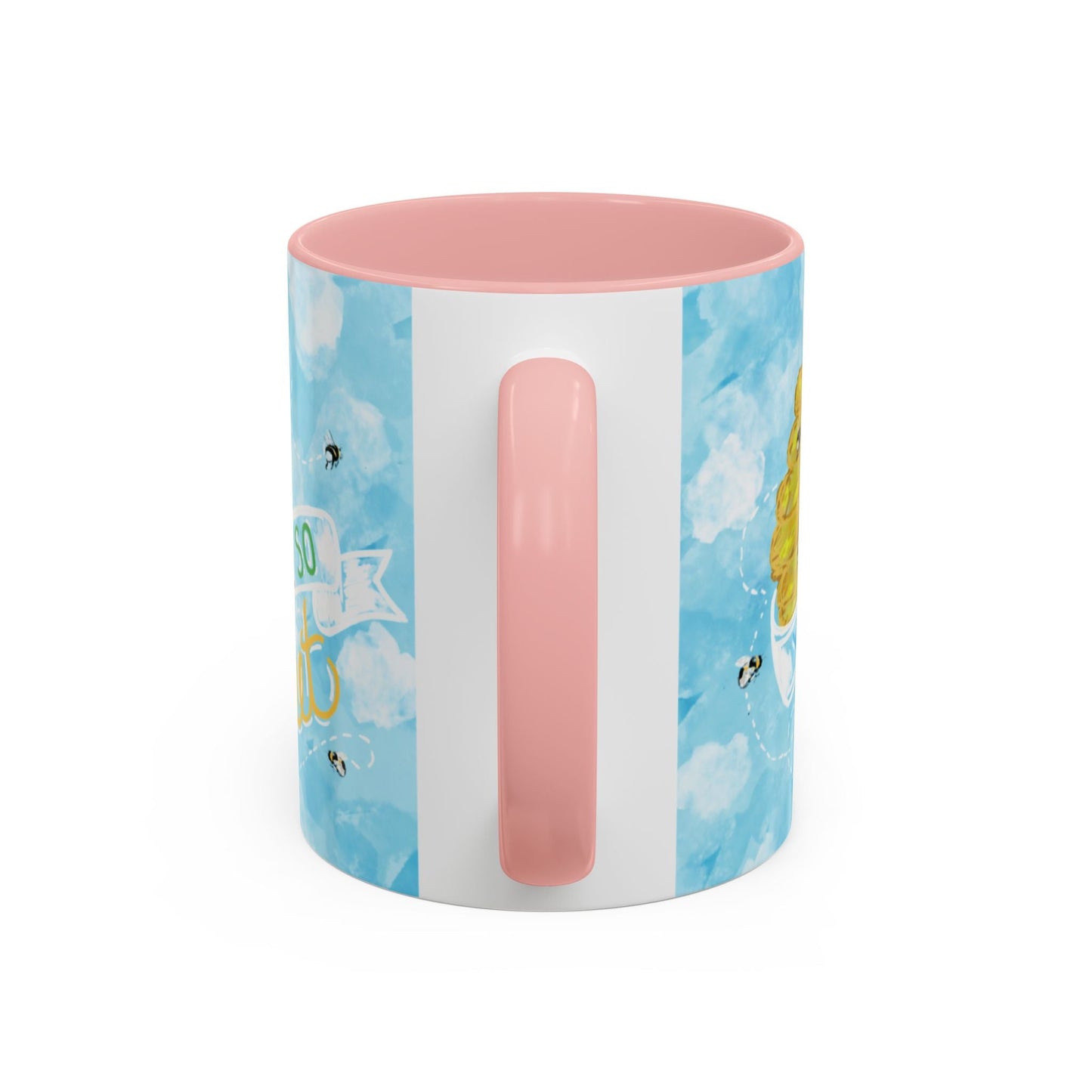You Are So Sweet Bee Two Tone Ceramic Mug - 11 oz & 15 oz - Blue Cava