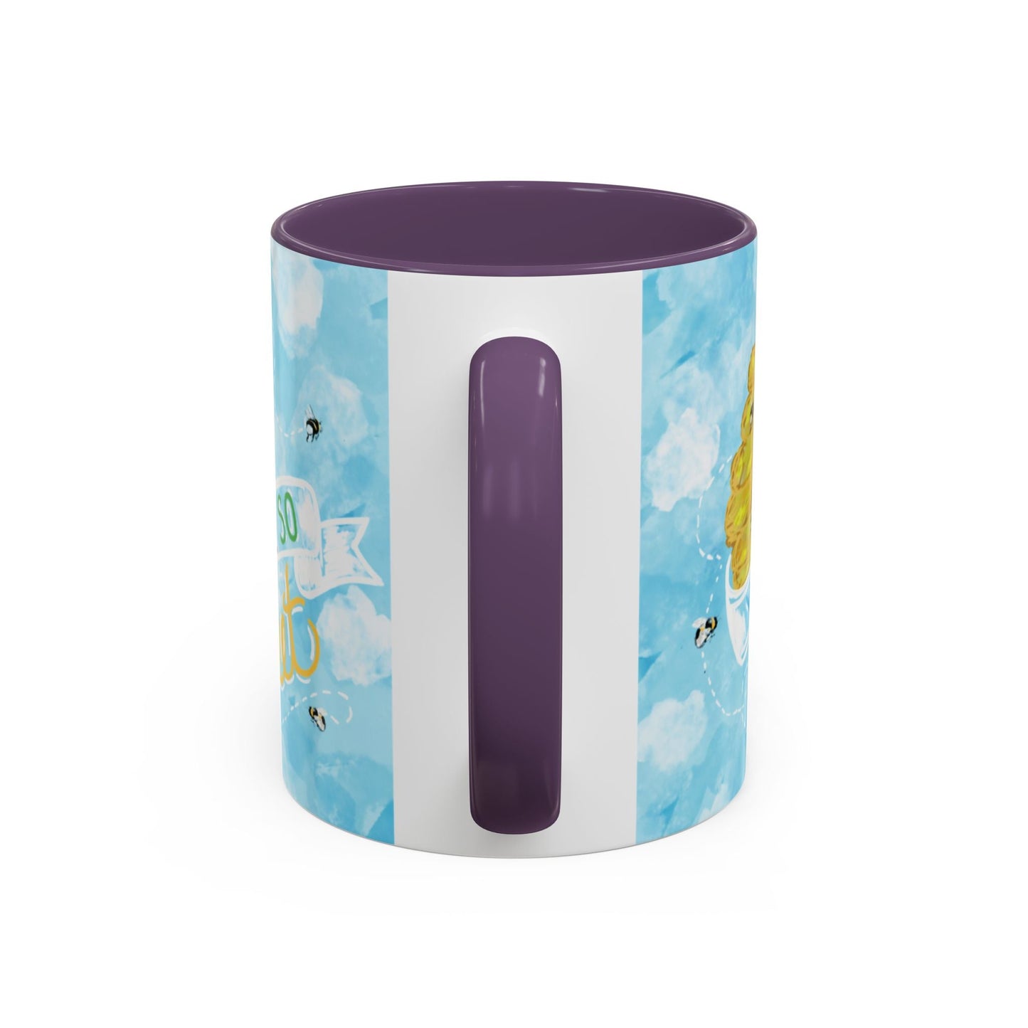 You Are So Sweet Bee Two Tone Ceramic Mug - 11 oz & 15 oz - Blue Cava