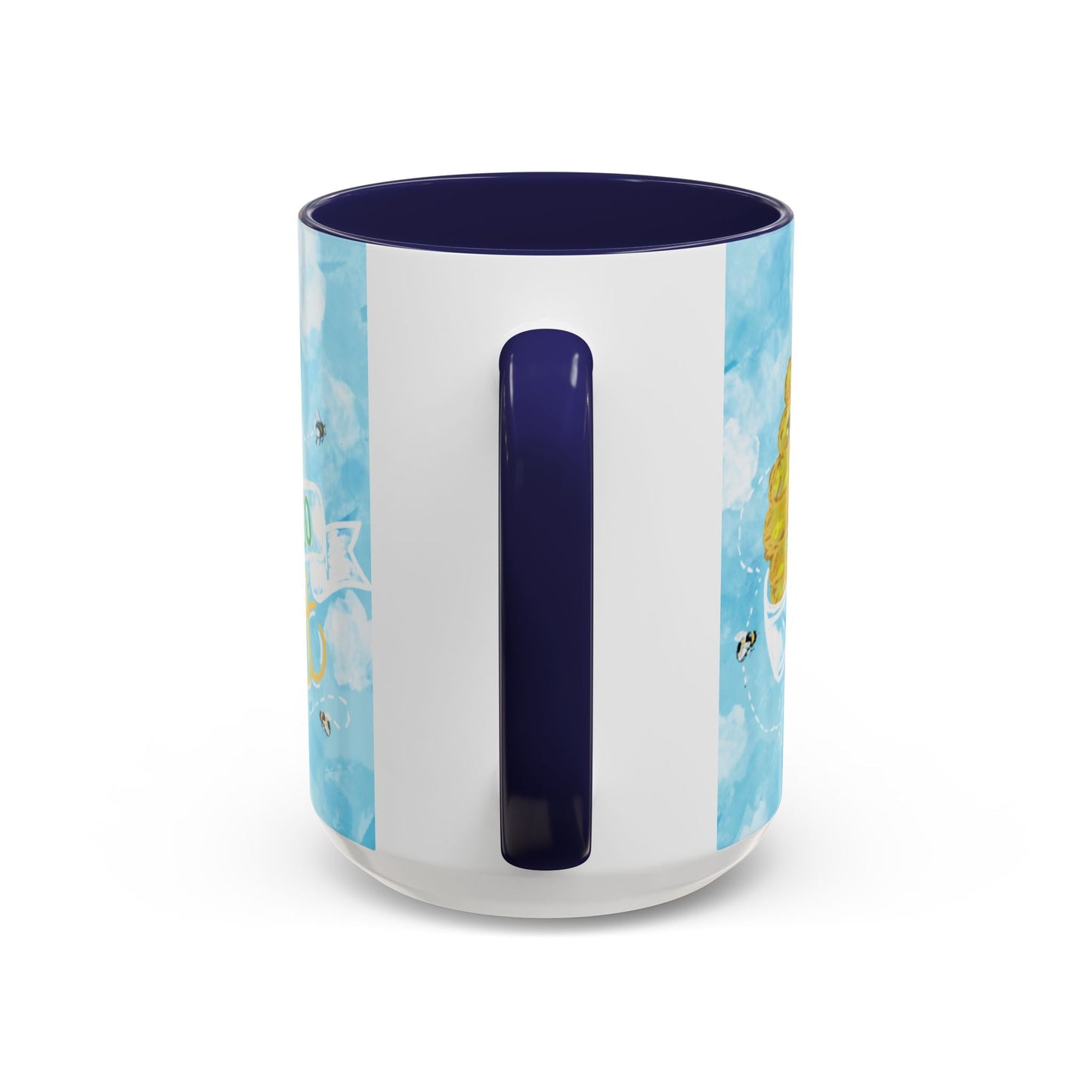You Are So Sweet Bee Two Tone Ceramic Mug - 11 oz & 15 oz - Blue Cava