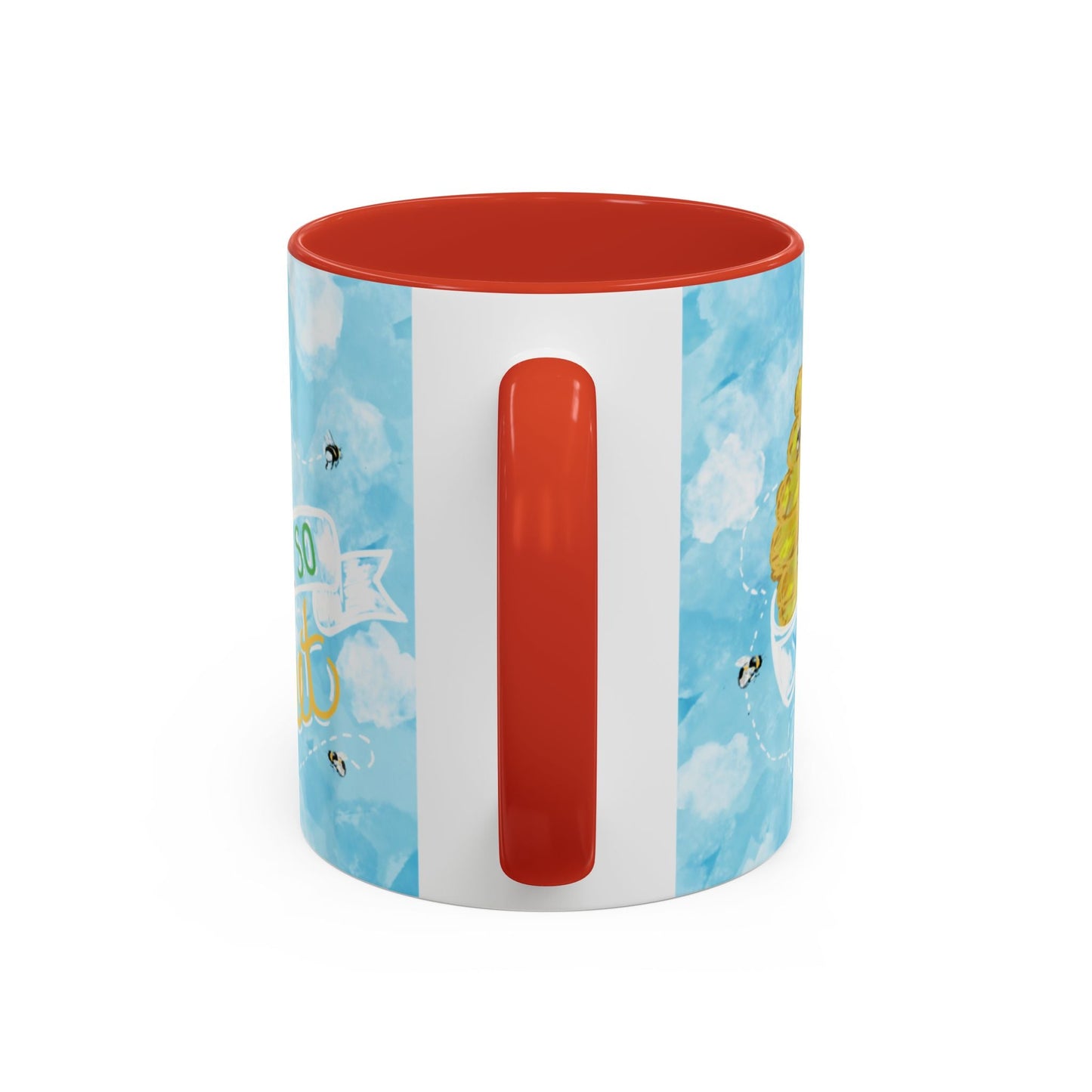 You Are So Sweet Bee Two Tone Ceramic Mug - 11 oz & 15 oz - Blue Cava