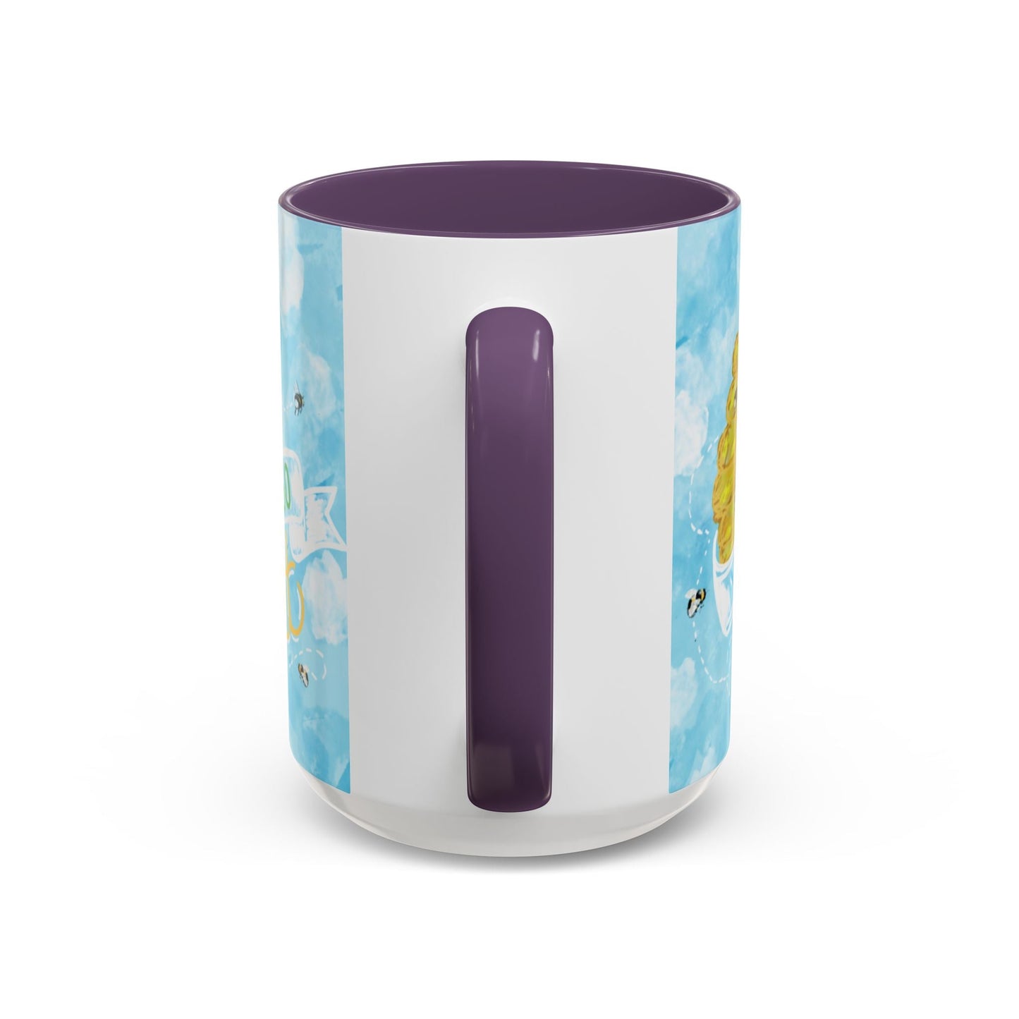 You Are So Sweet Bee Two Tone Ceramic Mug - 11 oz & 15 oz - Blue Cava