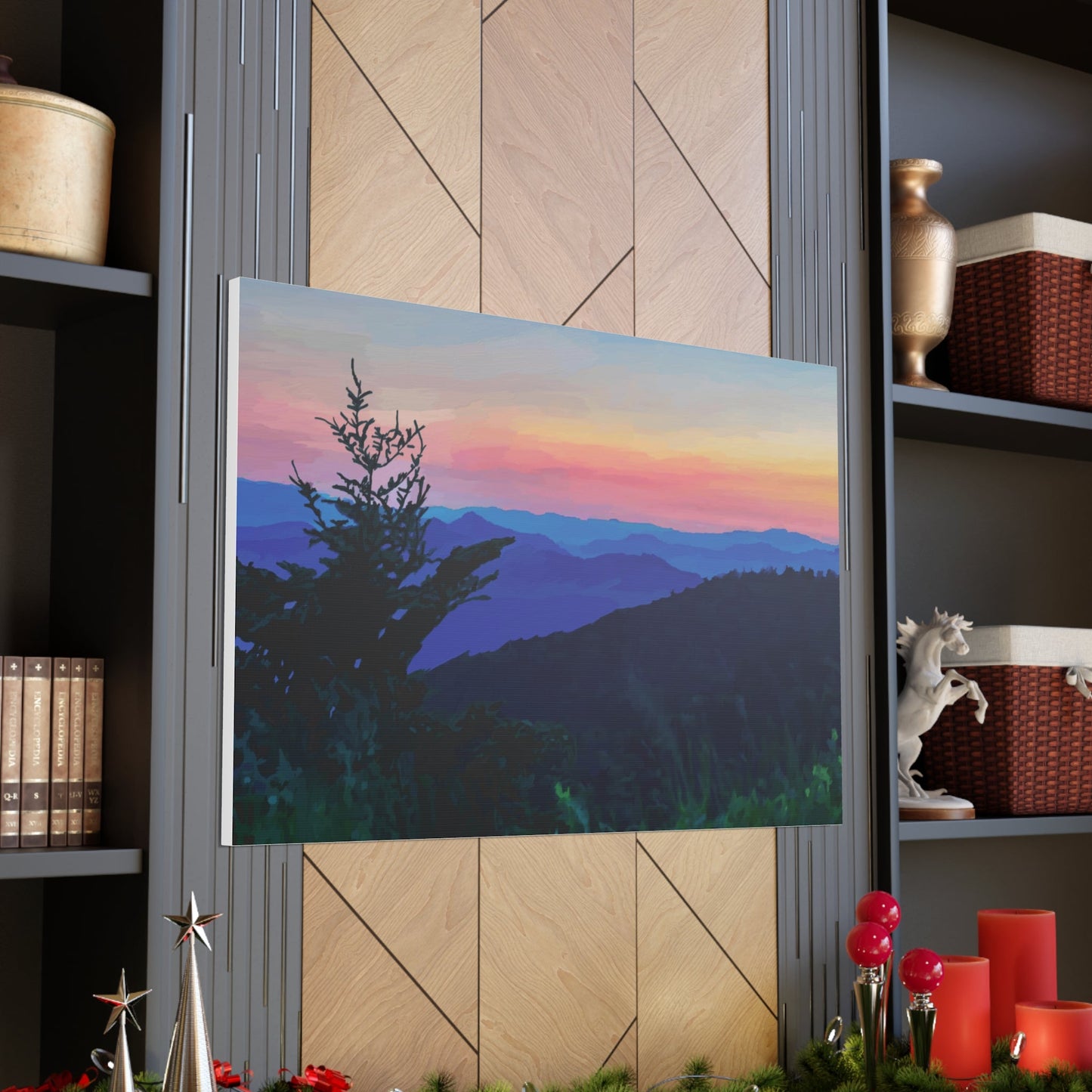 Asheville NC Canvas Gallery Wraps - Blue Cava