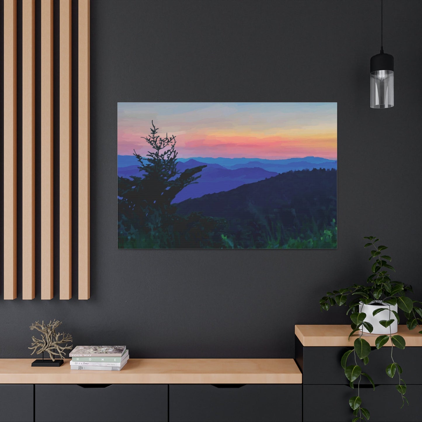 Asheville NC Canvas Gallery Wraps - Blue Cava