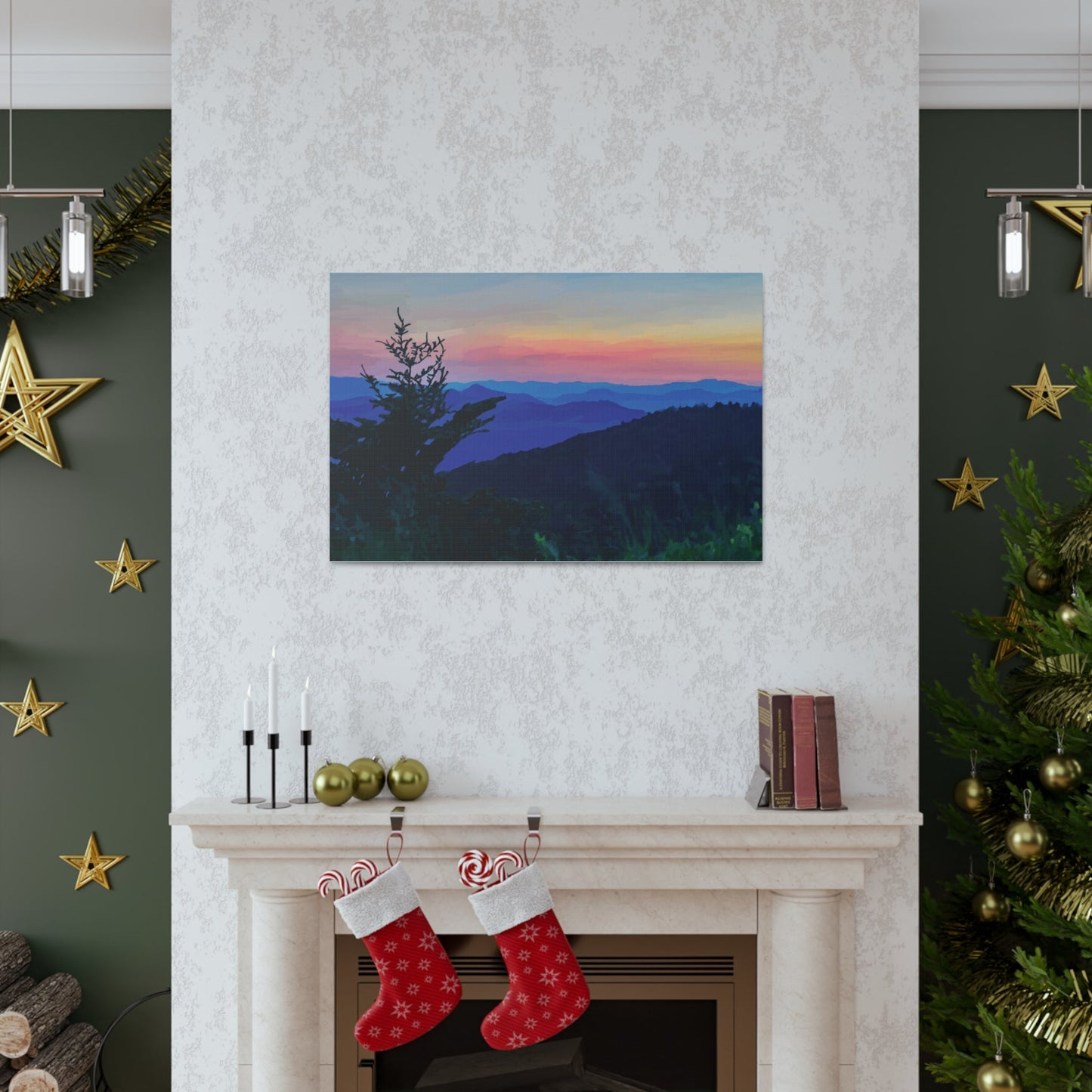 Asheville NC Canvas Gallery Wraps - Blue Cava