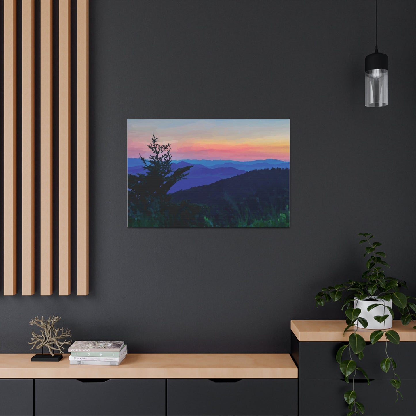 Asheville NC Canvas Gallery Wraps - Blue Cava