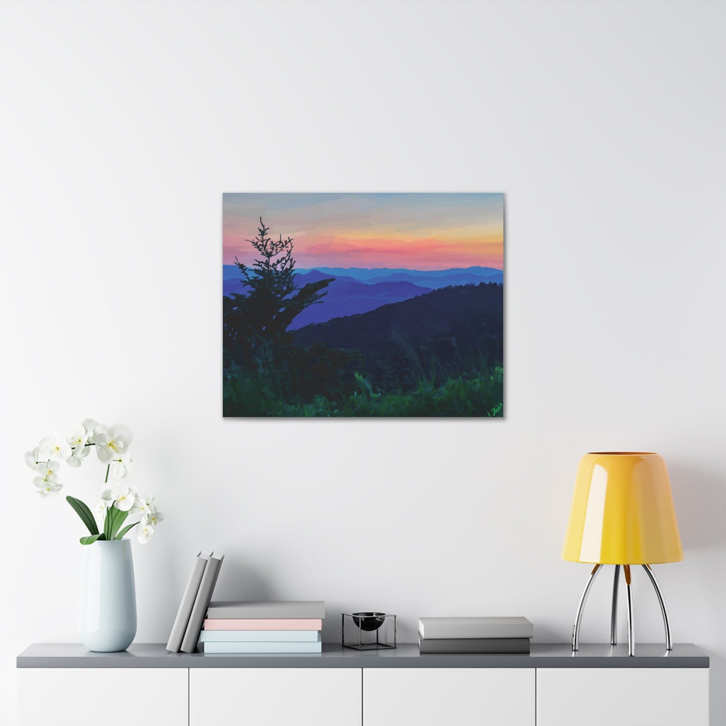 Asheville NC Canvas Gallery Wraps - Blue Cava