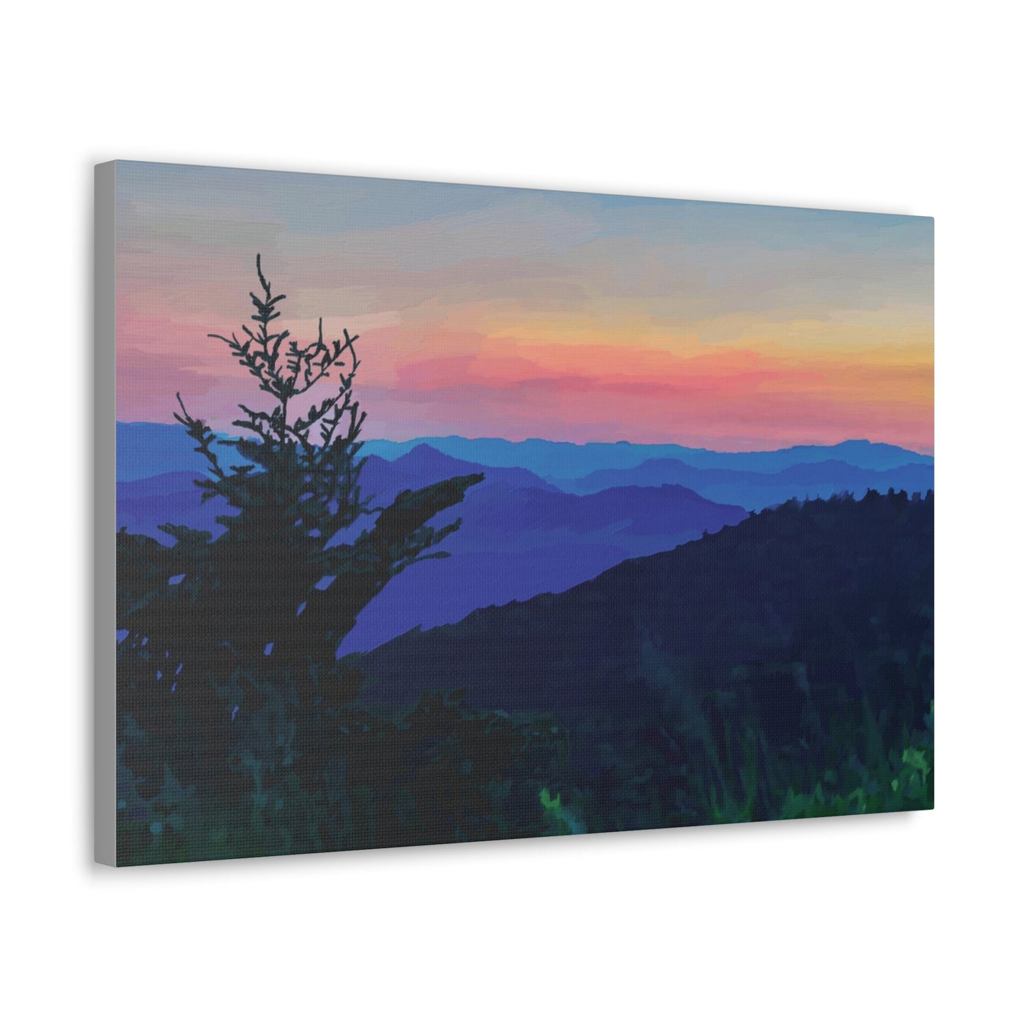 Asheville NC Canvas Gallery Wraps - Blue Cava
