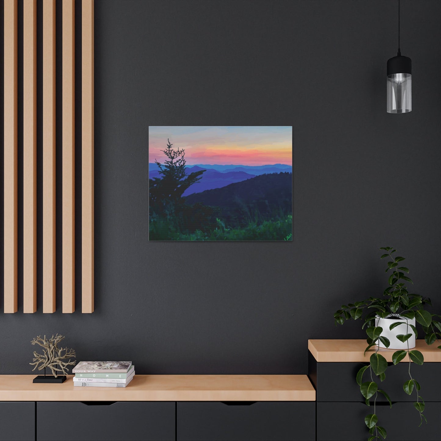Asheville NC Canvas Gallery Wraps - Blue Cava
