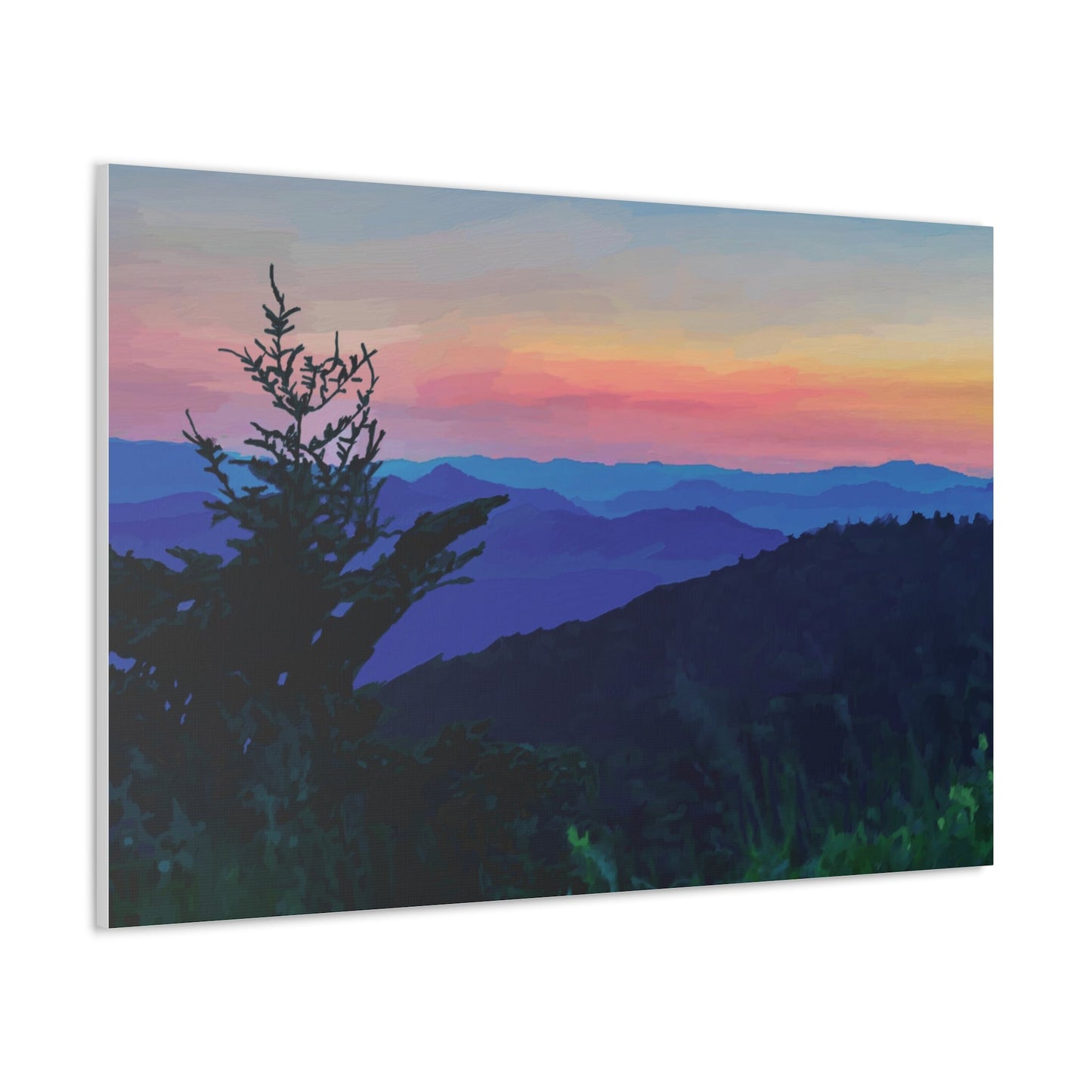 Asheville NC Canvas Gallery Wraps - Blue Cava