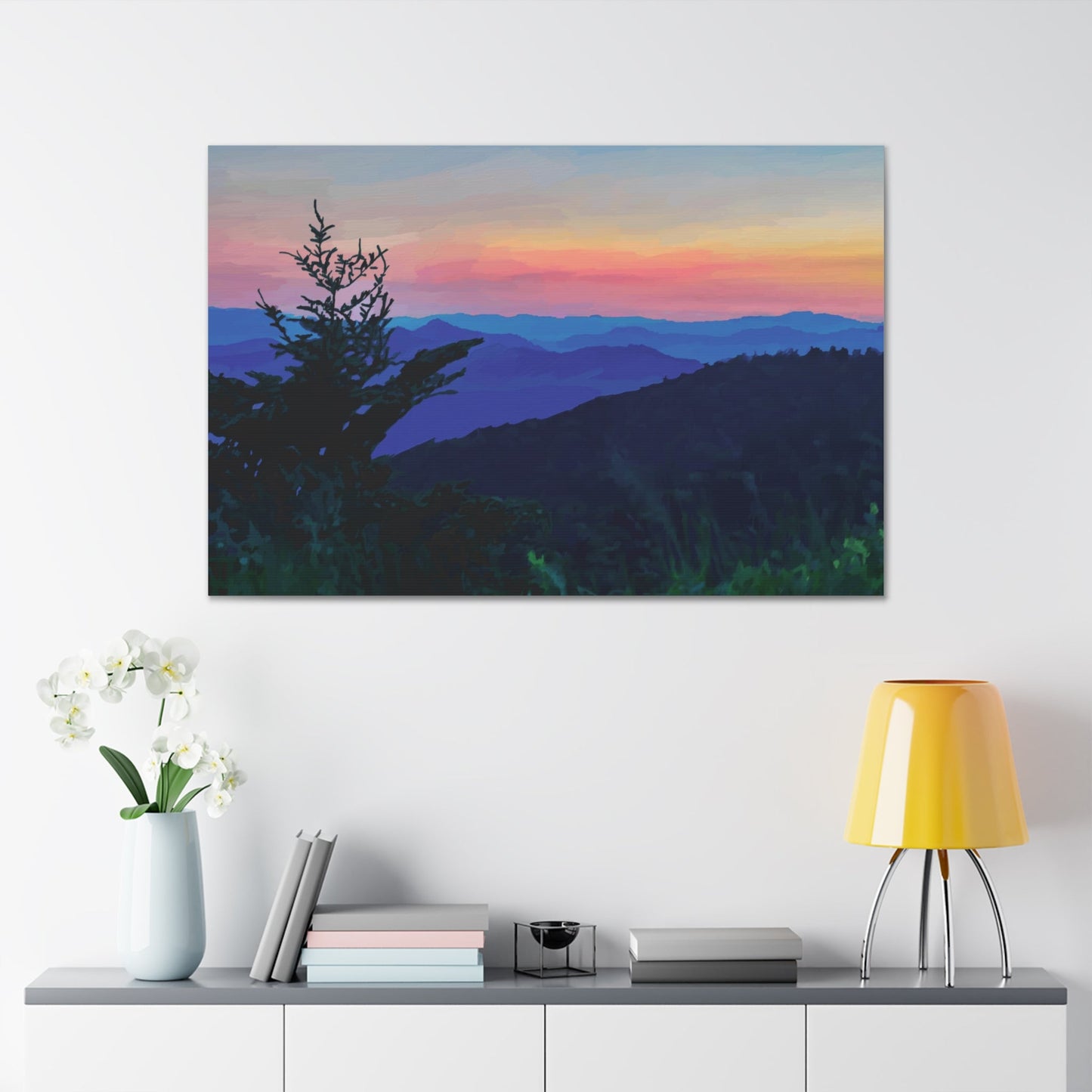 Asheville NC Canvas Gallery Wraps - Blue Cava