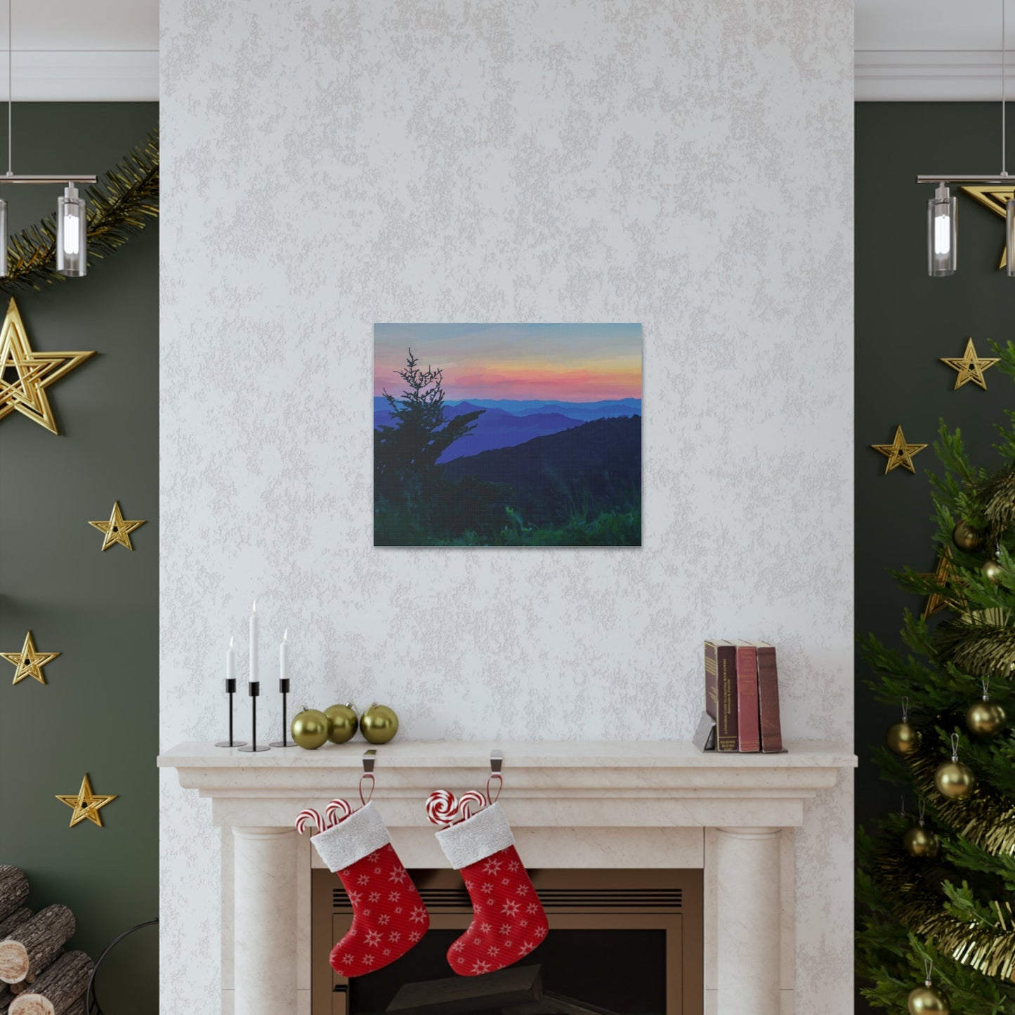 Asheville NC Canvas Gallery Wraps - Blue Cava