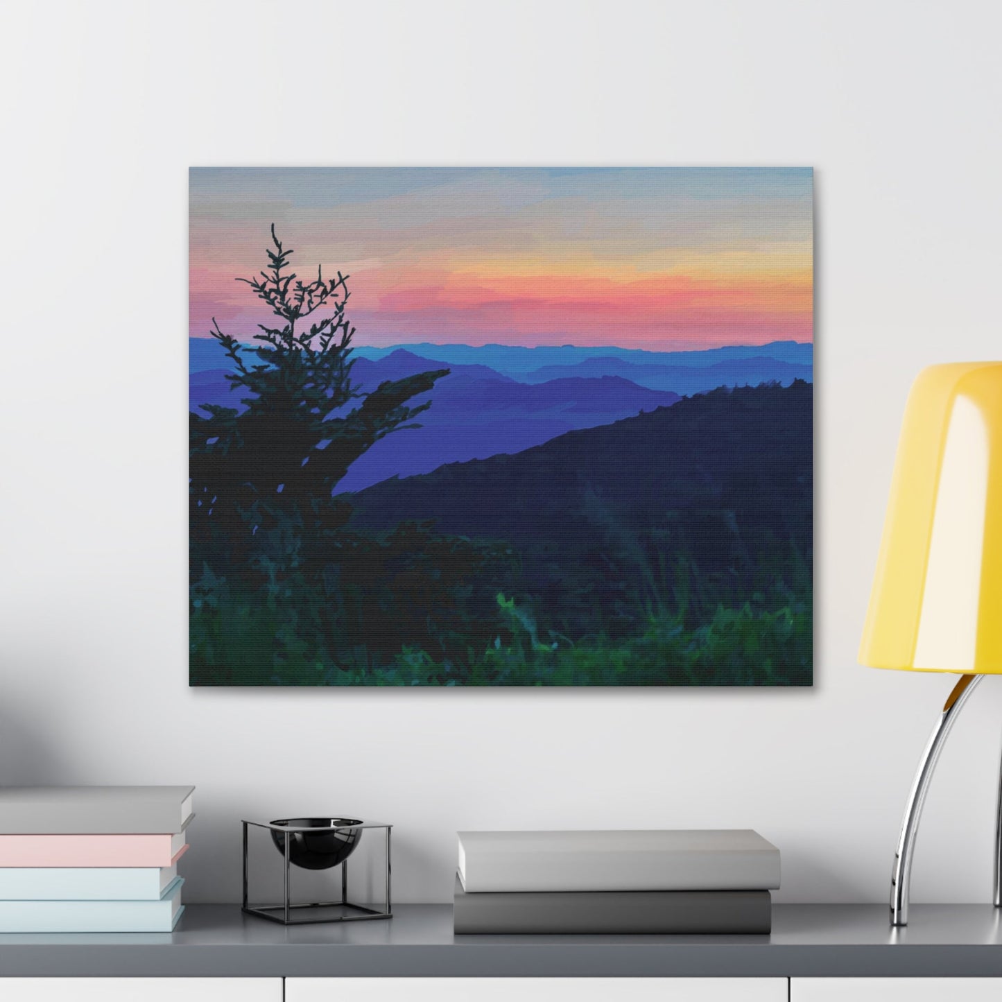 Asheville NC Canvas Gallery Wraps - Blue Cava