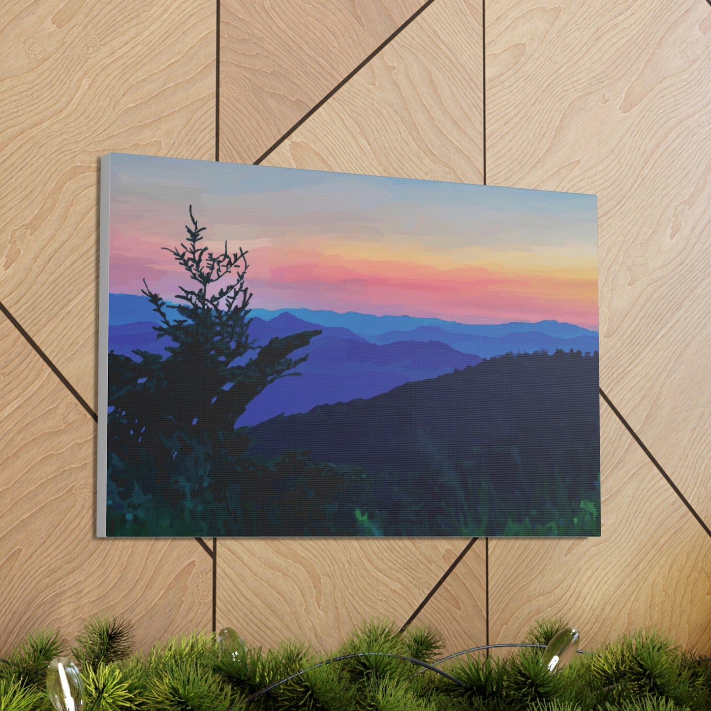 Asheville NC Canvas Gallery Wraps - Blue Cava