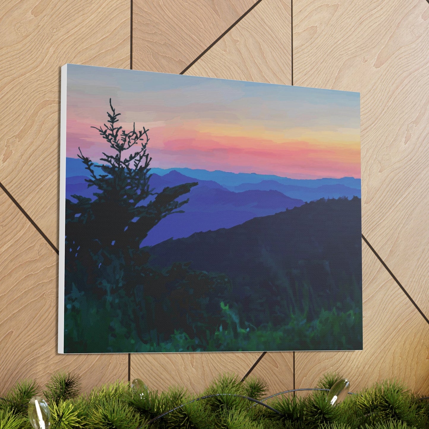 Asheville NC Canvas Gallery Wraps - Blue Cava