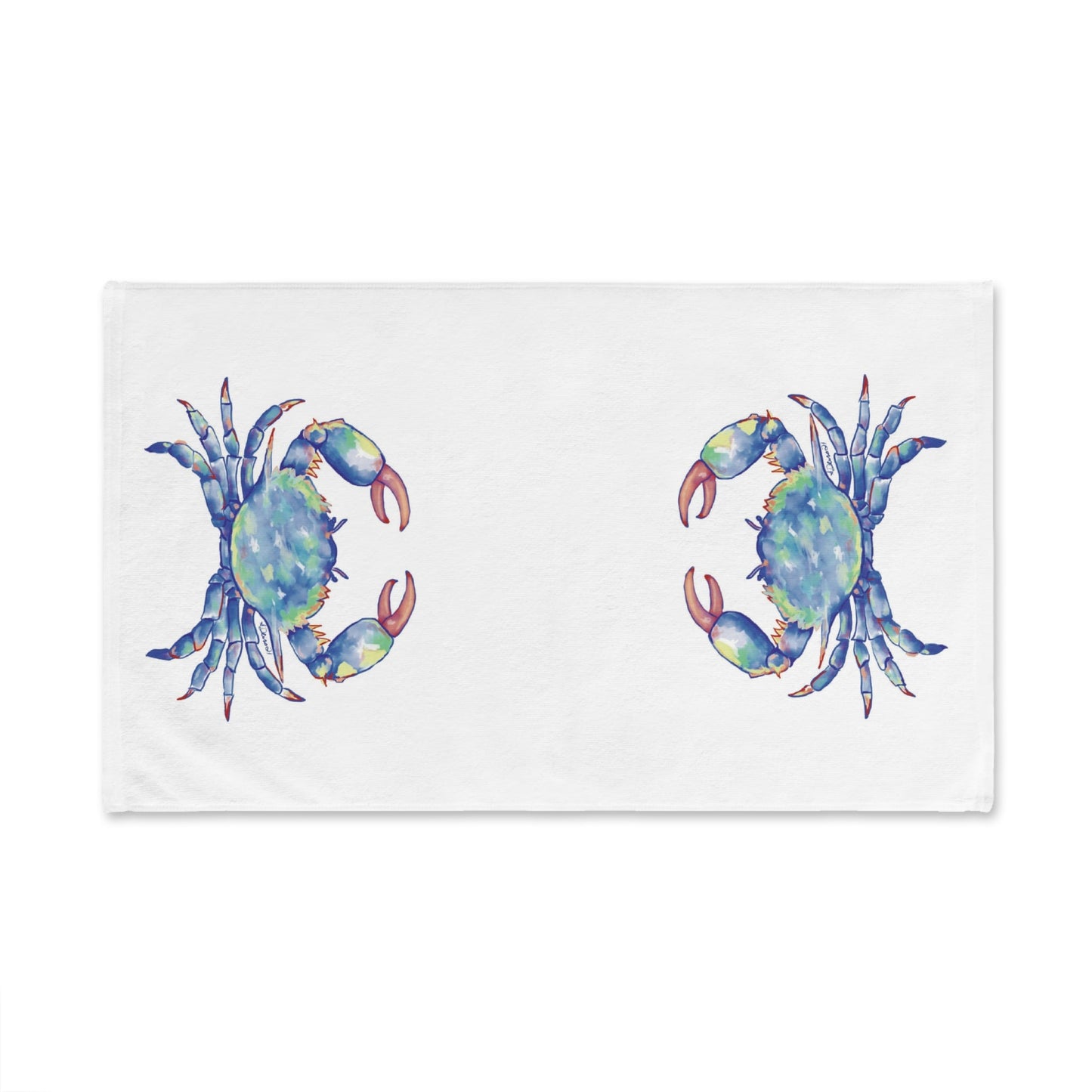 Blue Crab Hand Towel (Poly/Cotton) - Blue Cava