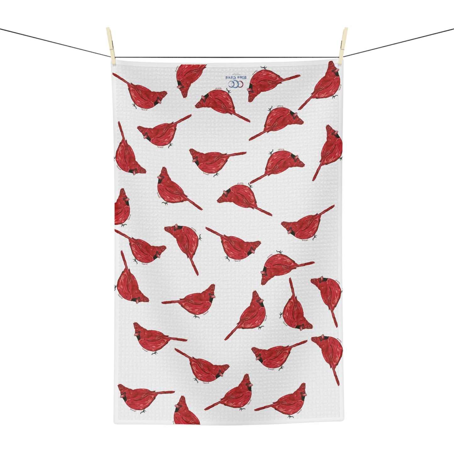 Cardinals Microfiber Waffle Towel - Blue Cava
