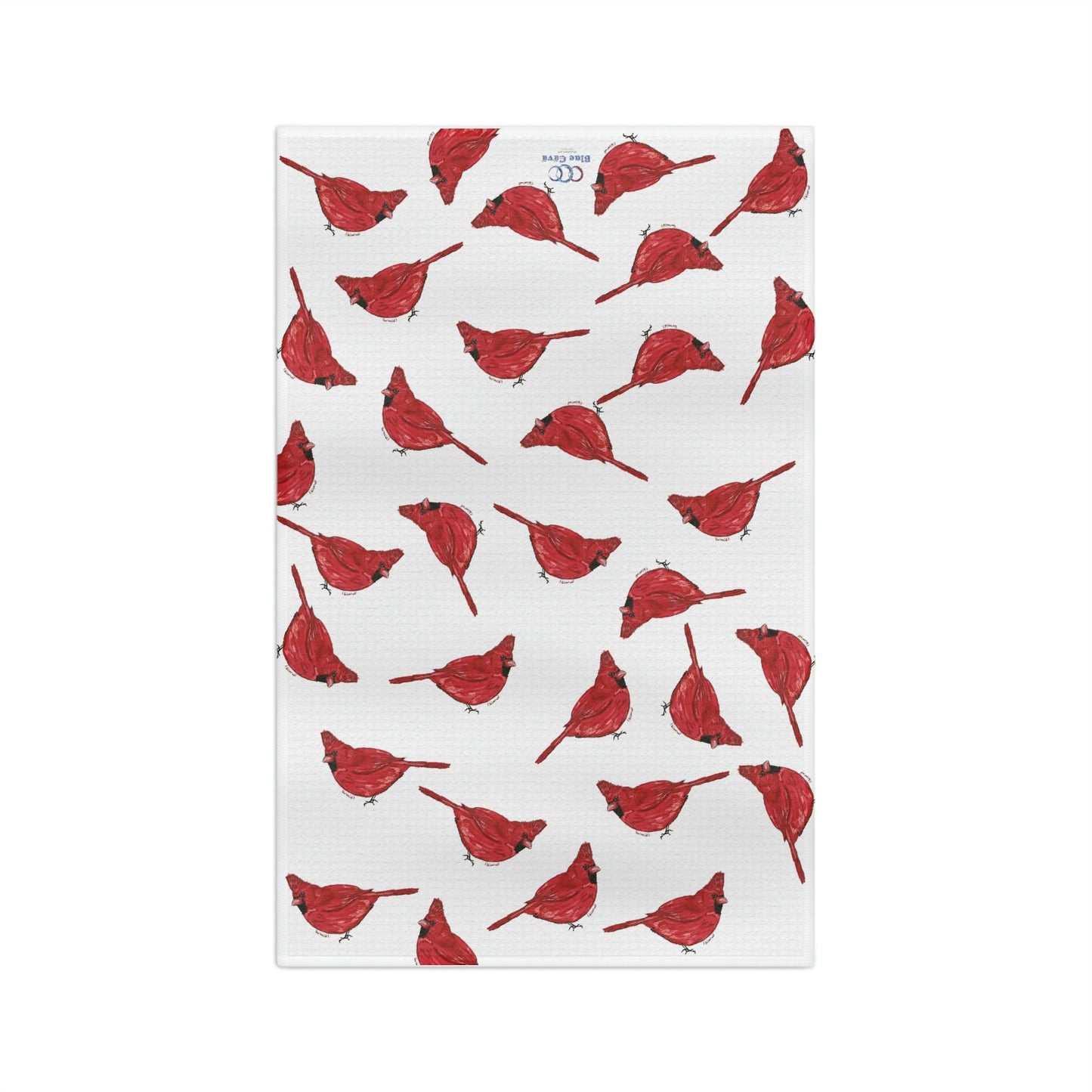 Cardinals Microfiber Waffle Towel - Blue Cava