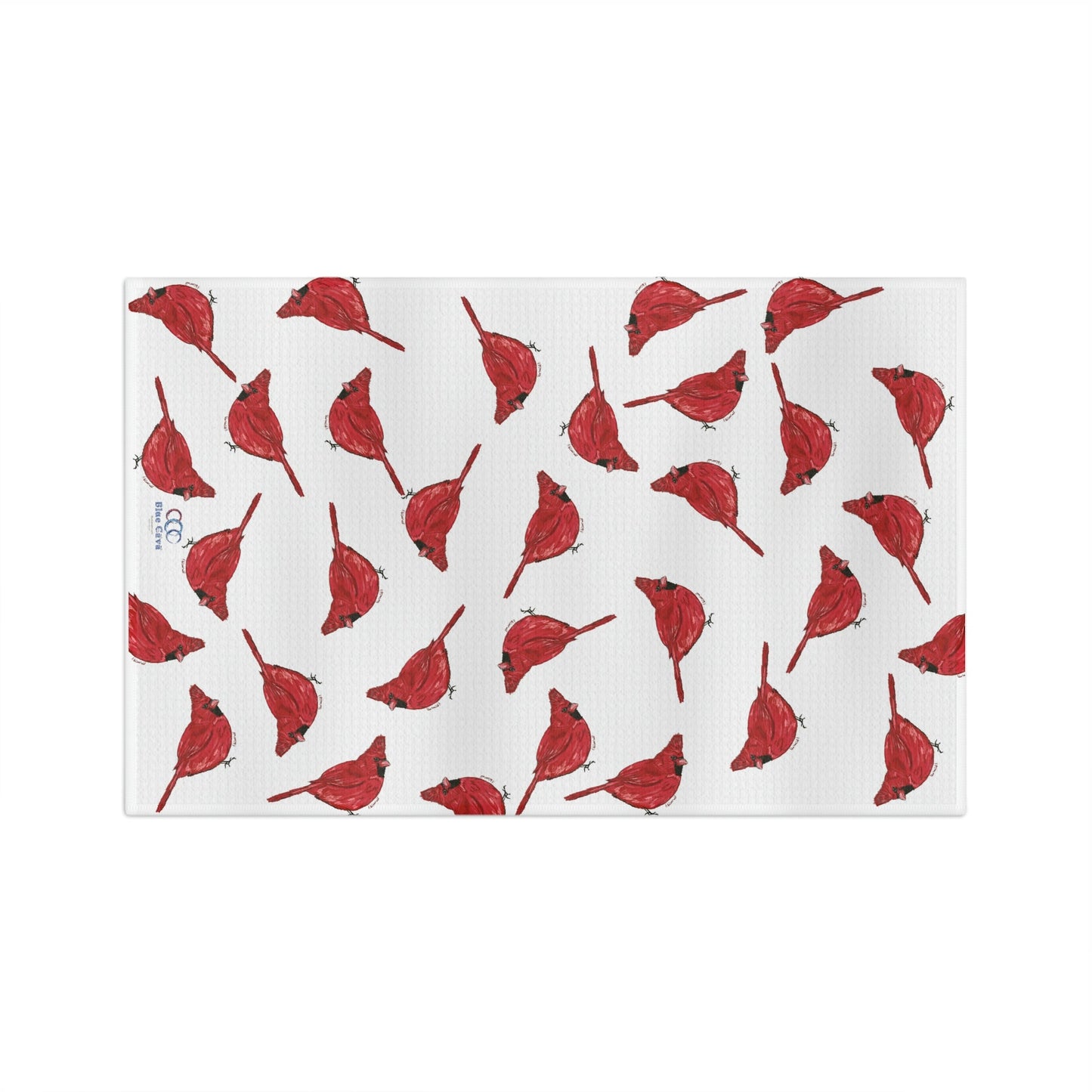 Cardinals Microfiber Waffle Towel - Blue Cava