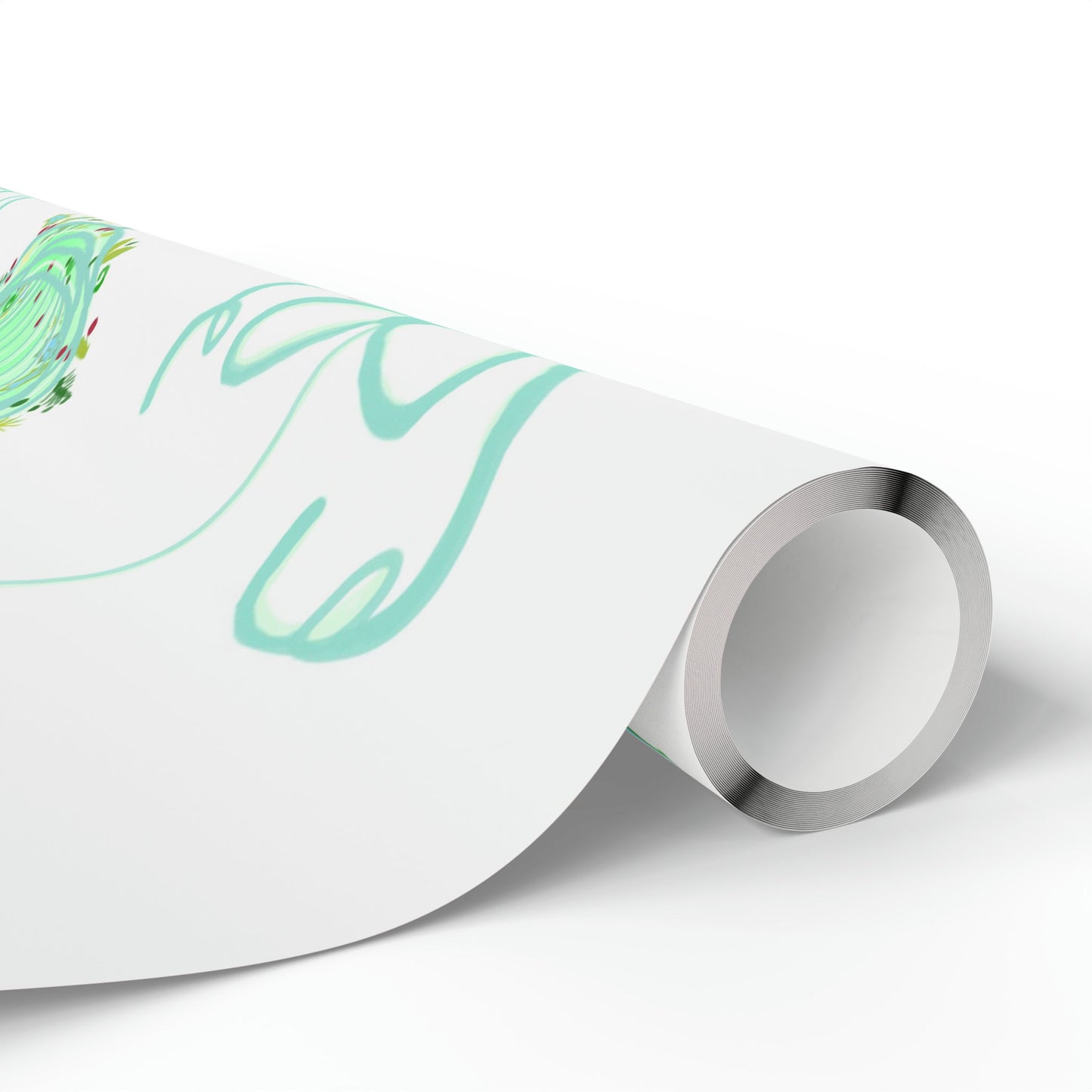 Christmas ball Wrapping Papers - Blue Cava