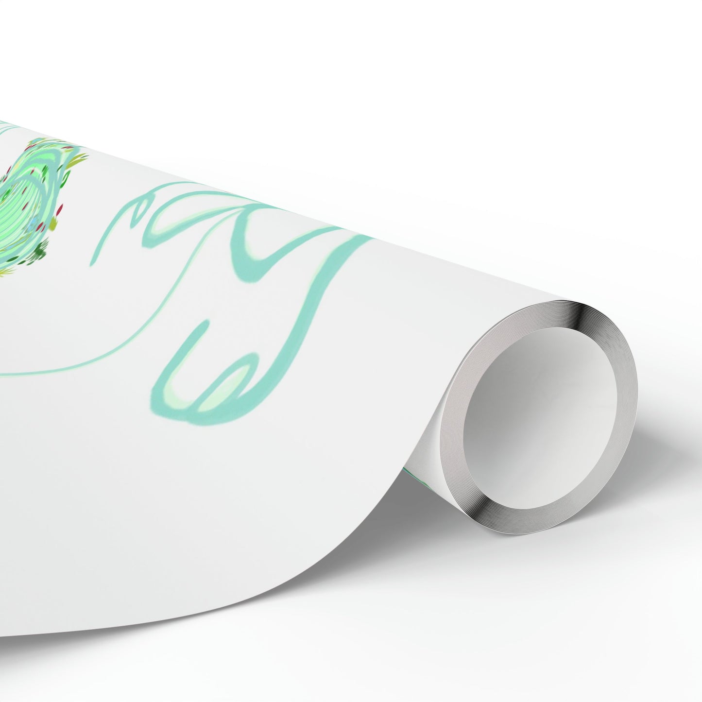 Christmas ball Wrapping Papers - Blue Cava