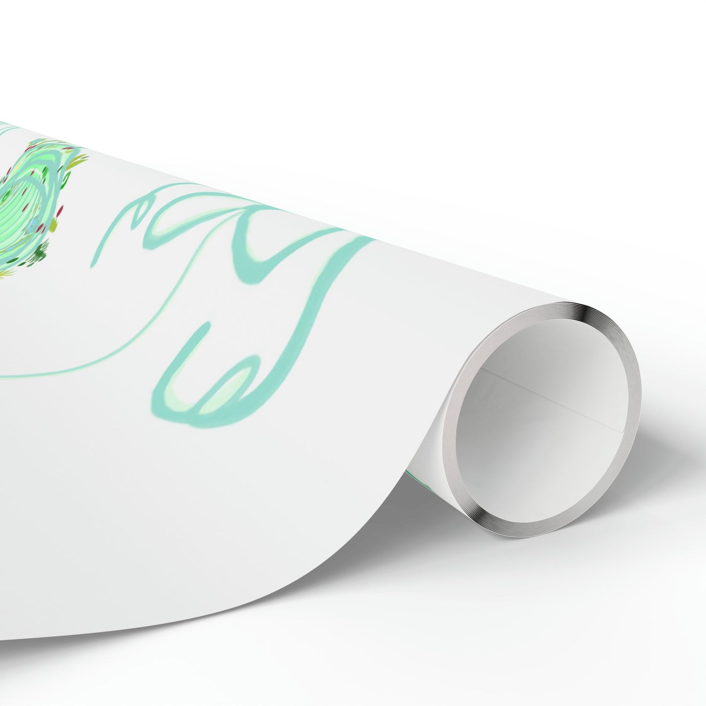 Christmas ball Wrapping Papers - Blue Cava