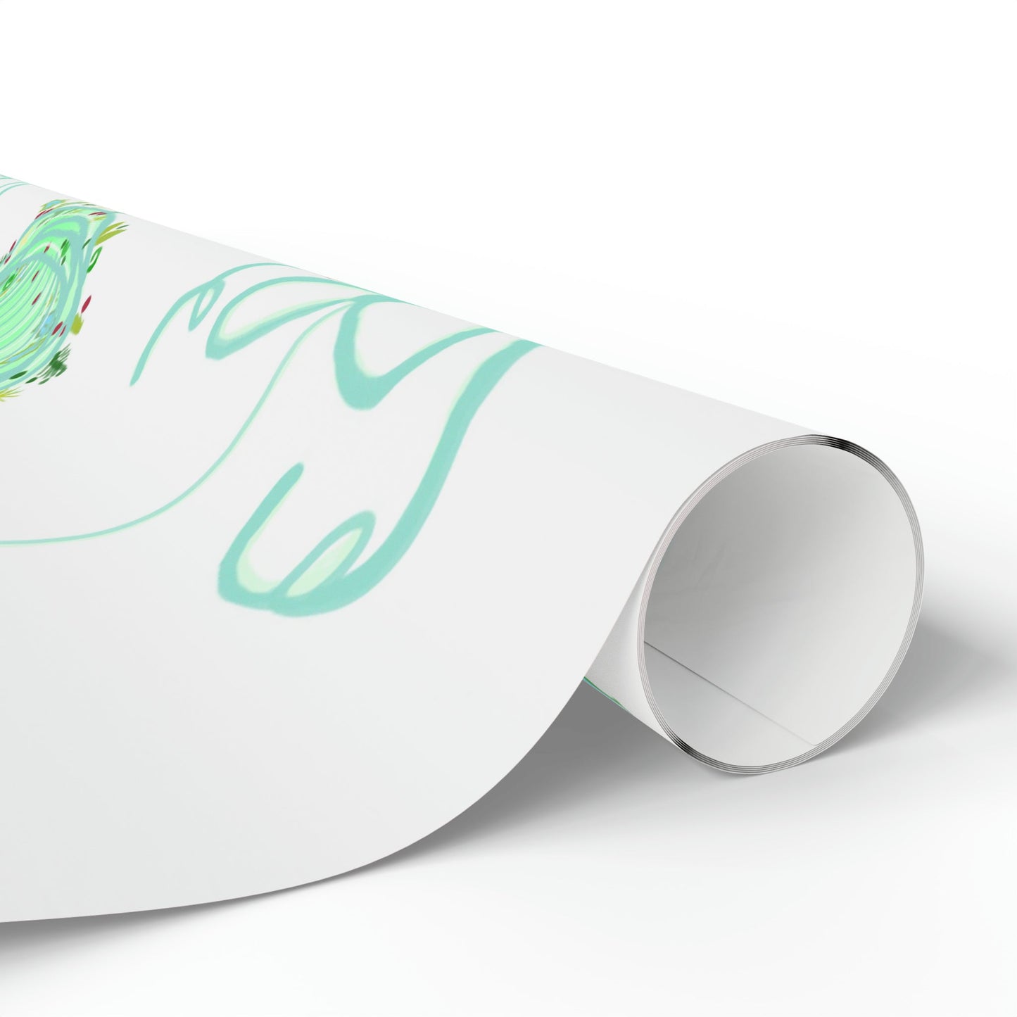 Christmas ball Wrapping Papers - Blue Cava