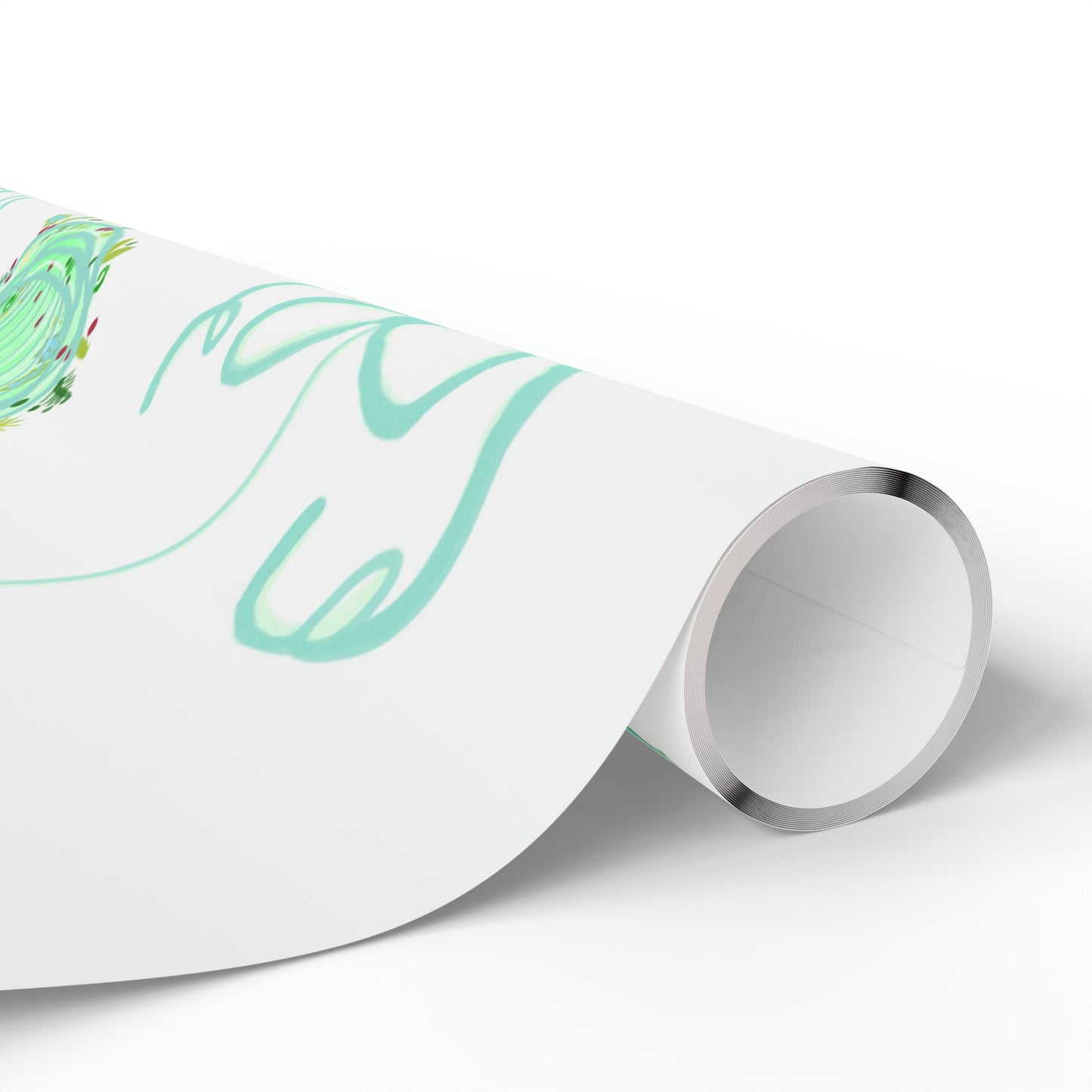 Christmas ball Wrapping Papers - Blue Cava