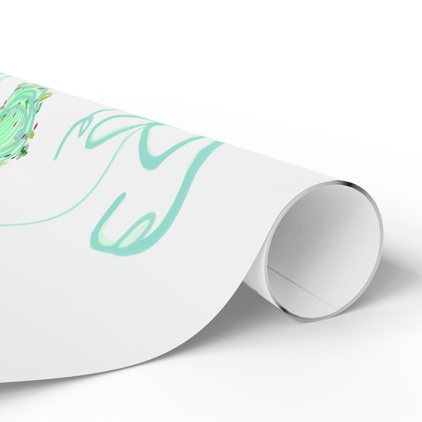 Christmas ball Wrapping Papers - Blue Cava