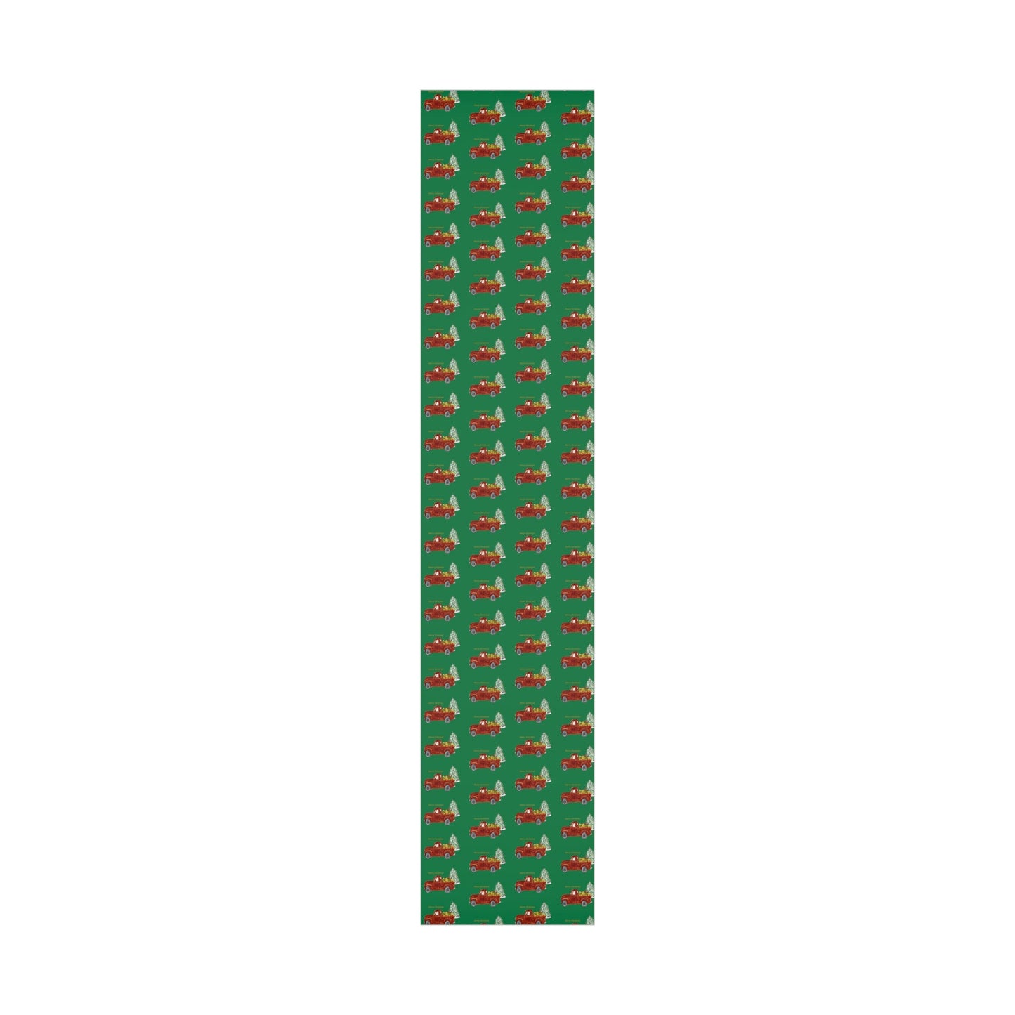 Christmas Truck Gift Wrapping Paper - Blue Cava