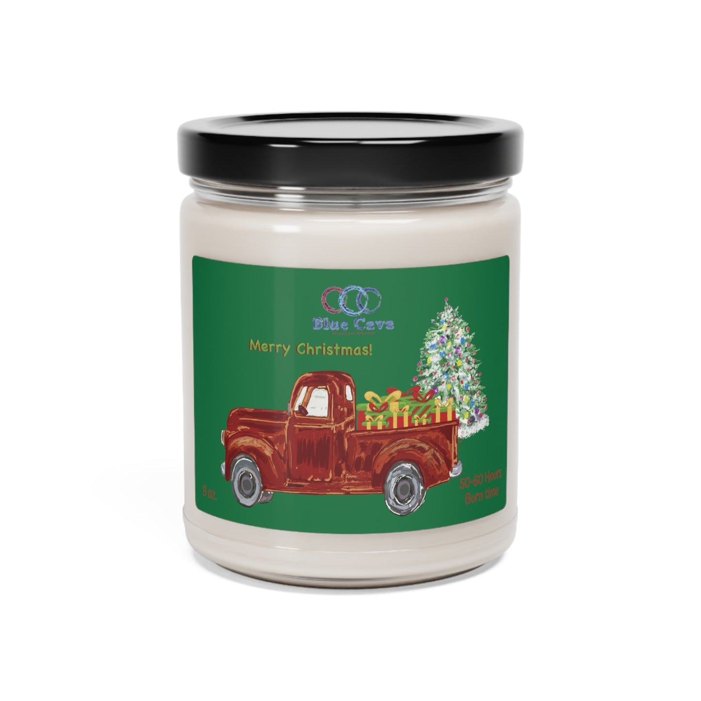 Christmas Truck Scented Soy Candle, 9oz - Blue Cava
