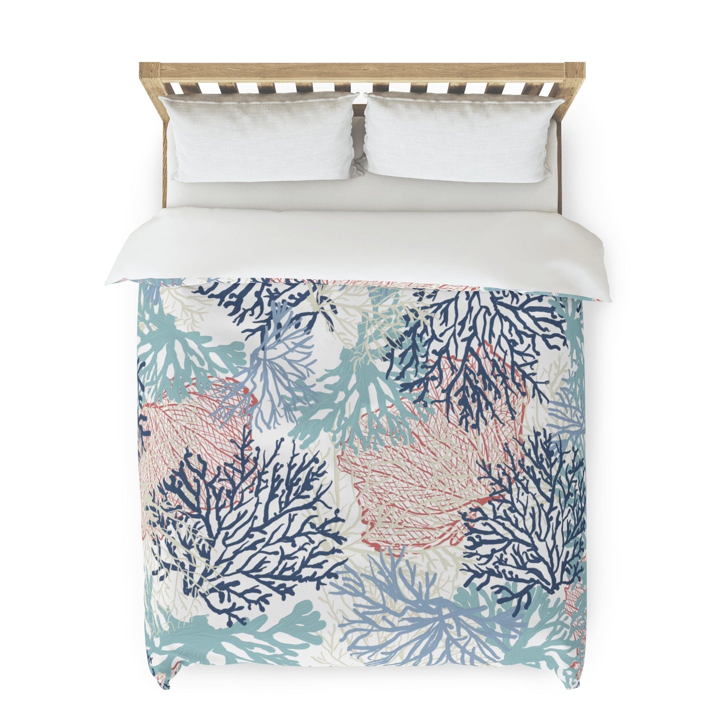 Coral Duvet Cover - Blue Cava