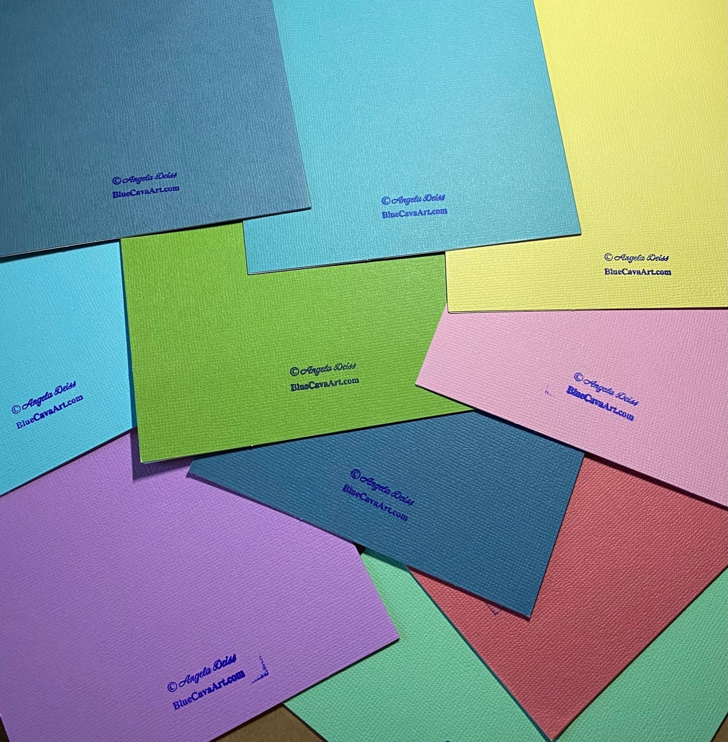 “Fala” Greeting Card - Blue Cava