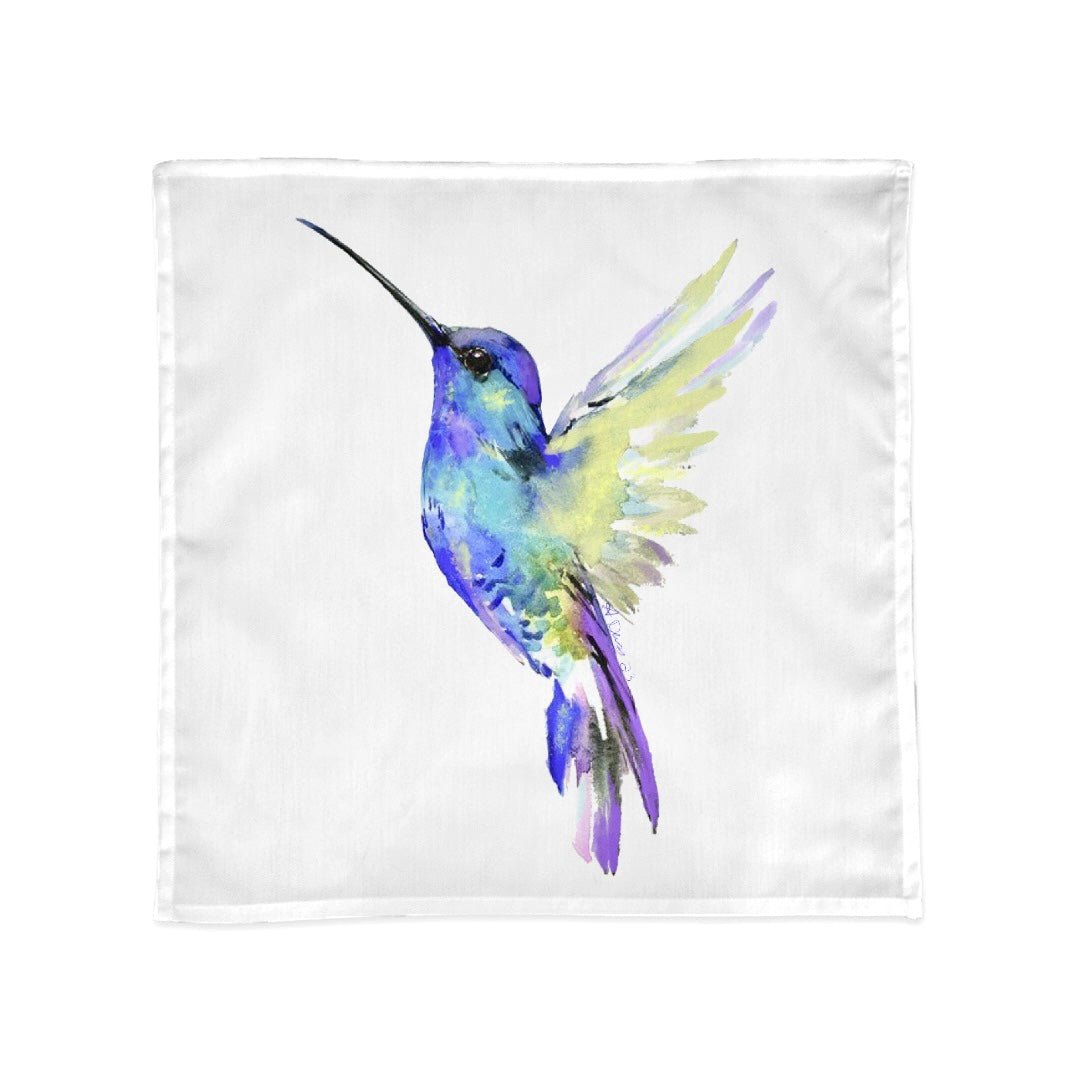 “Flossie” Hummingbird Napkin (2PK) - Blue Cava