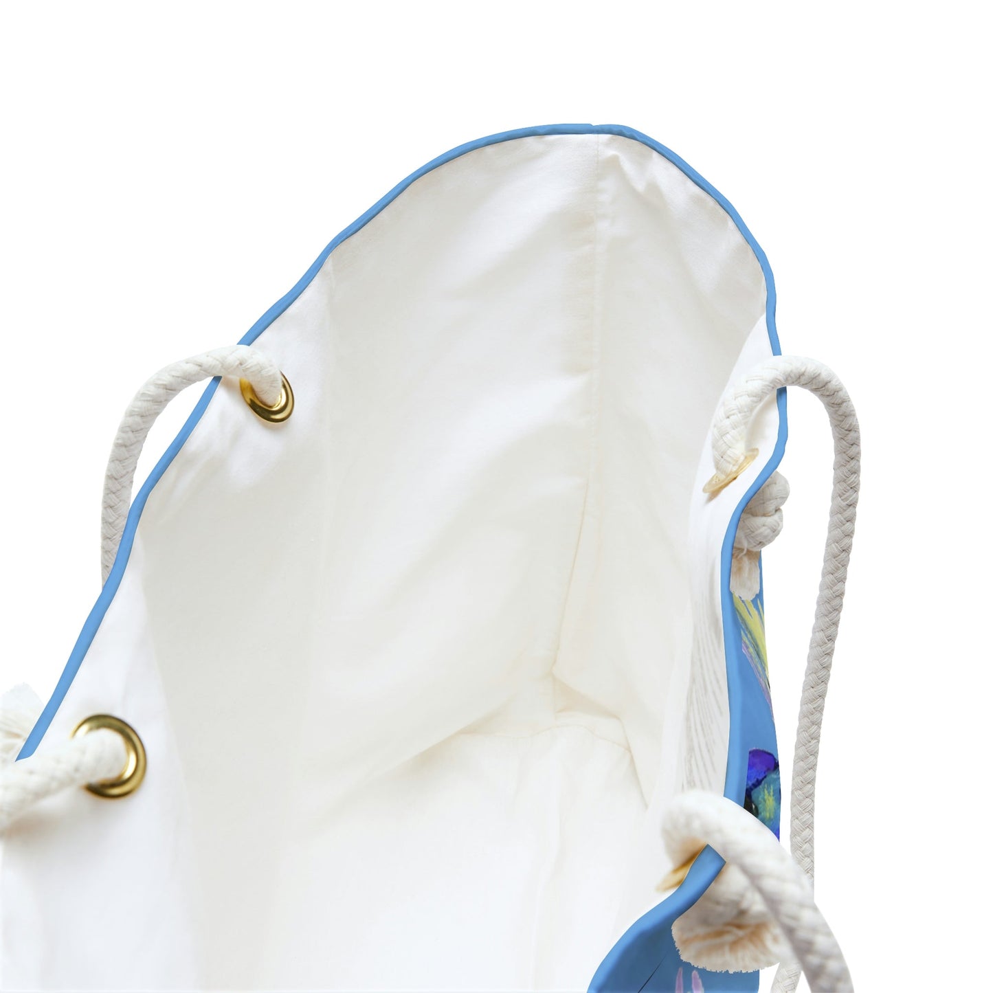 “Flossie” Hummingbird Weekender Bag - Blue Cava