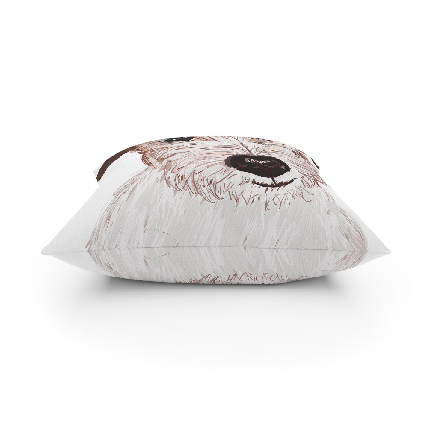 Jack Russell Broadcloth Pillow - Blue Cava