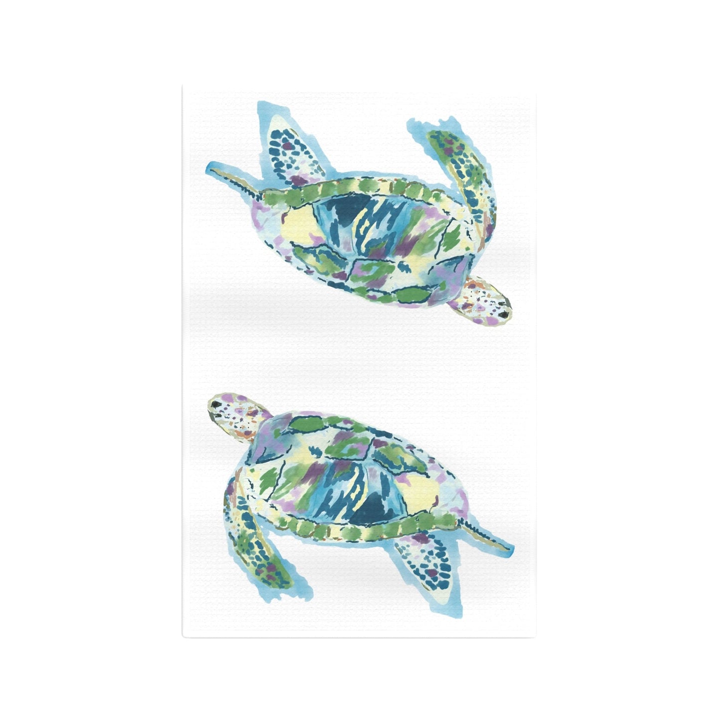 “Ranger” Sea Turtle Microfiber Tea Towel - Blue Cava