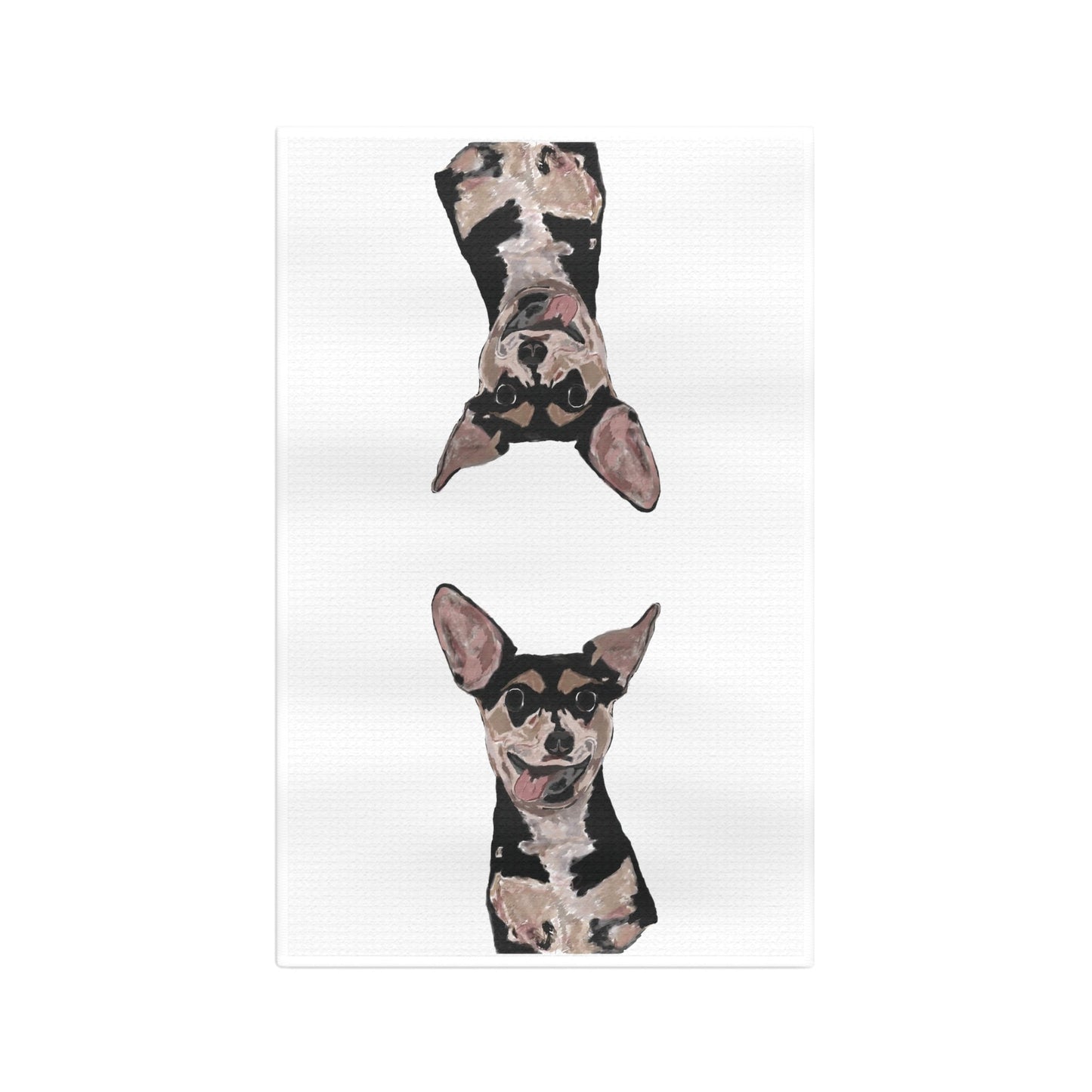 Rascal Chihuahua Microfiber Waffle Towel - Blue Cava