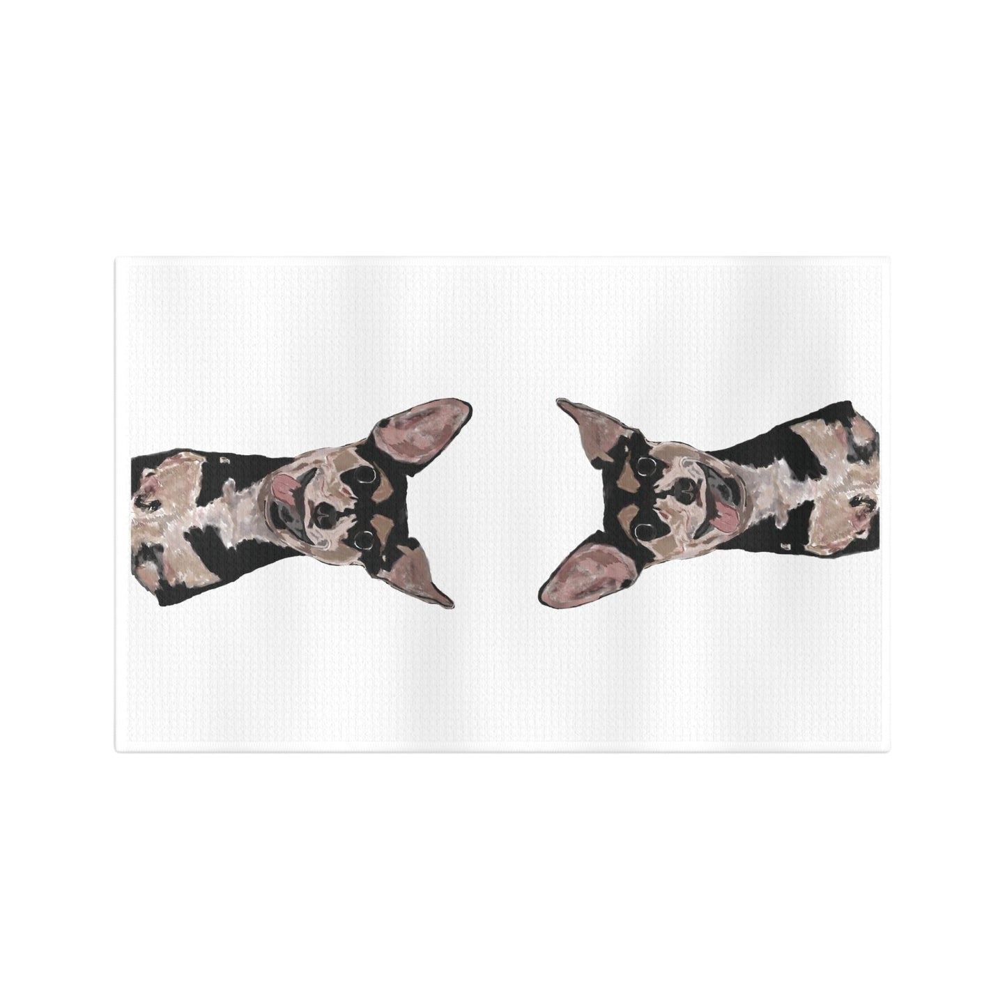 Rascal Chihuahua Microfiber Waffle Towel - Blue Cava